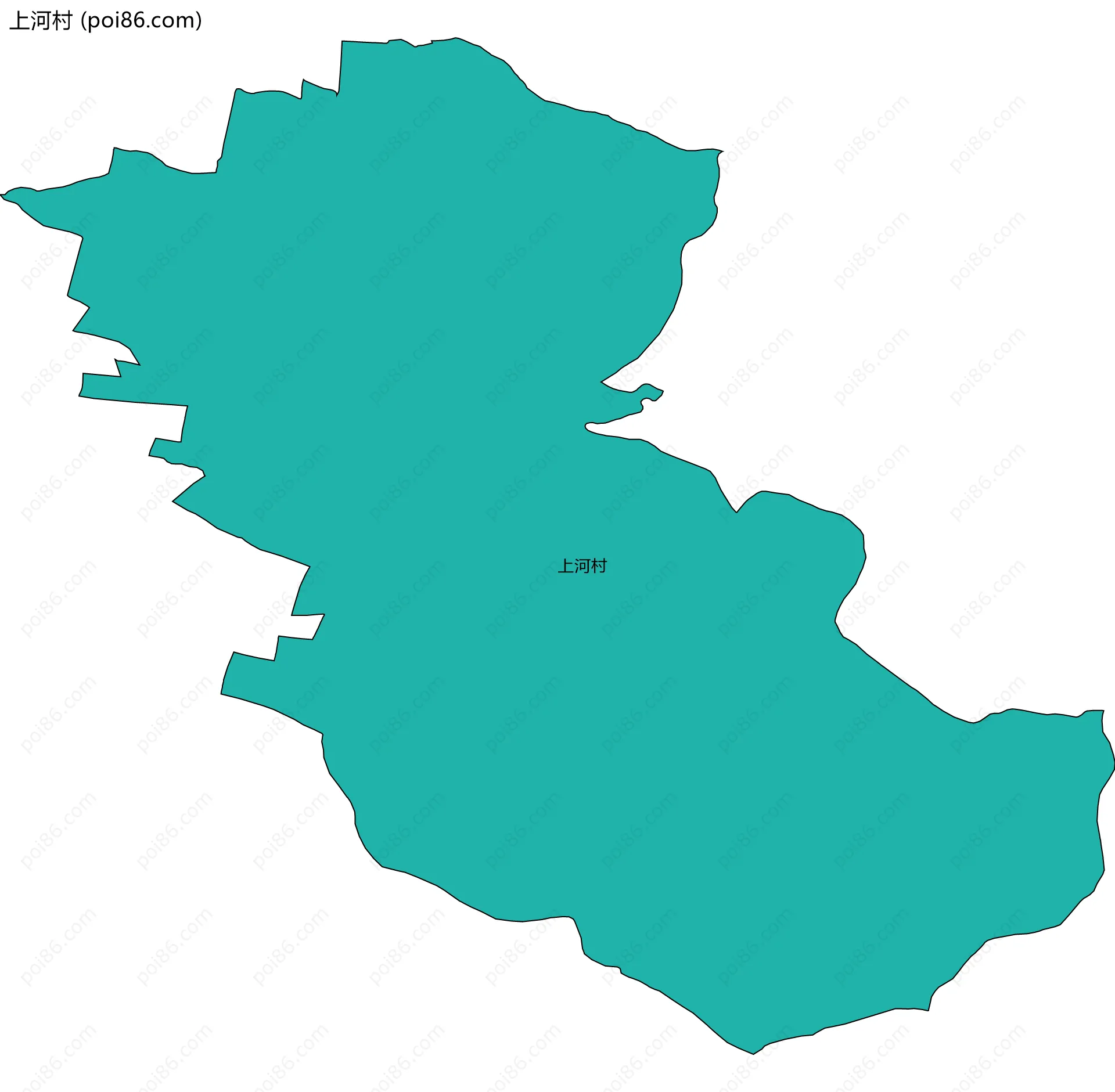 上河村边界地图