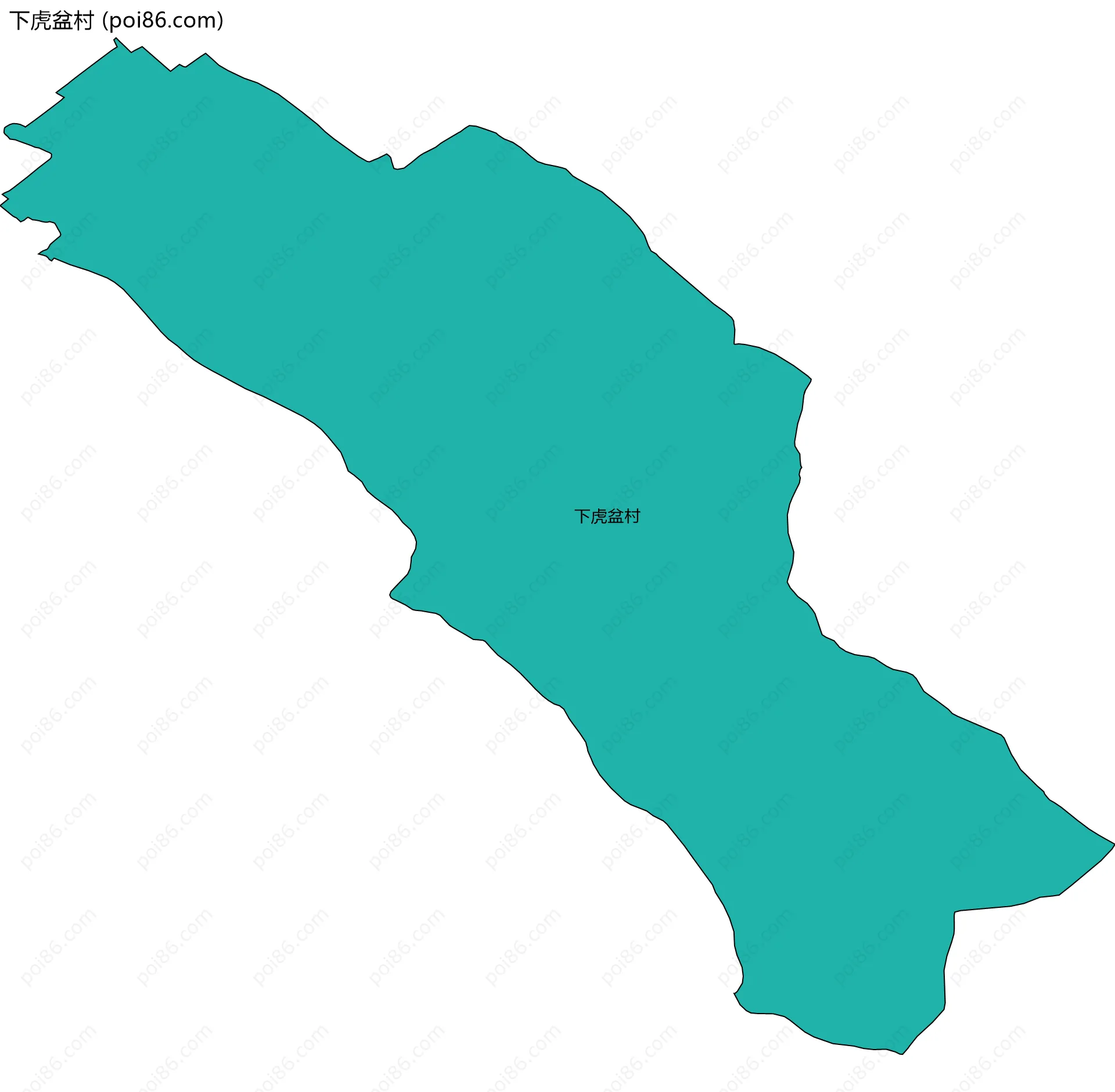下虎盆村边界地图