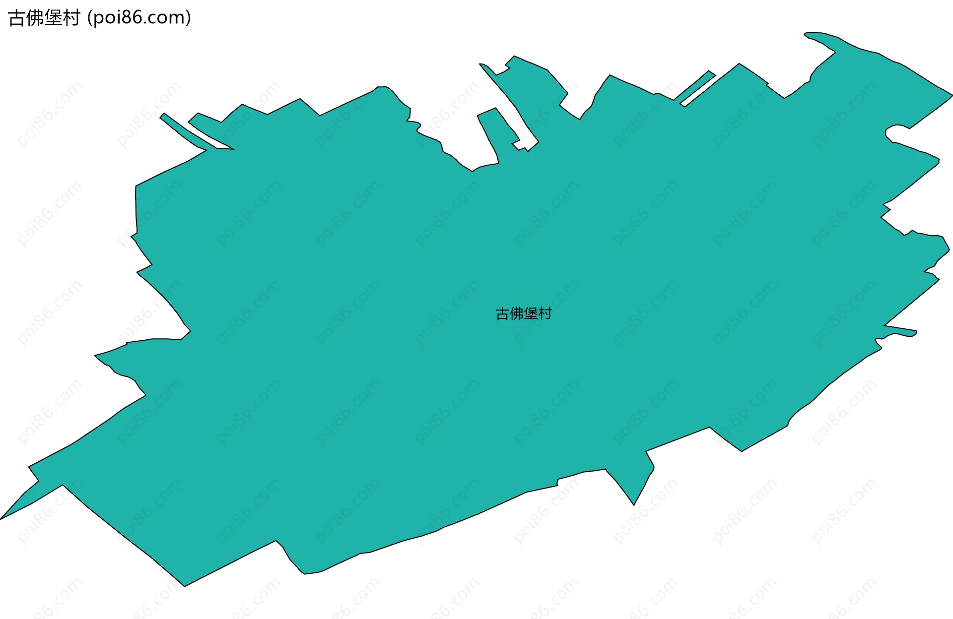 古佛堡村边界地图
