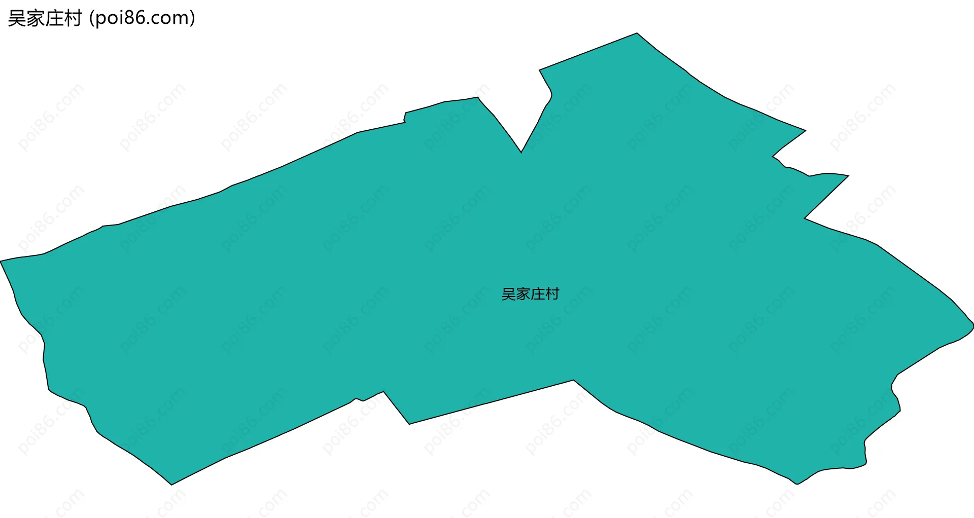 吴家庄村边界地图