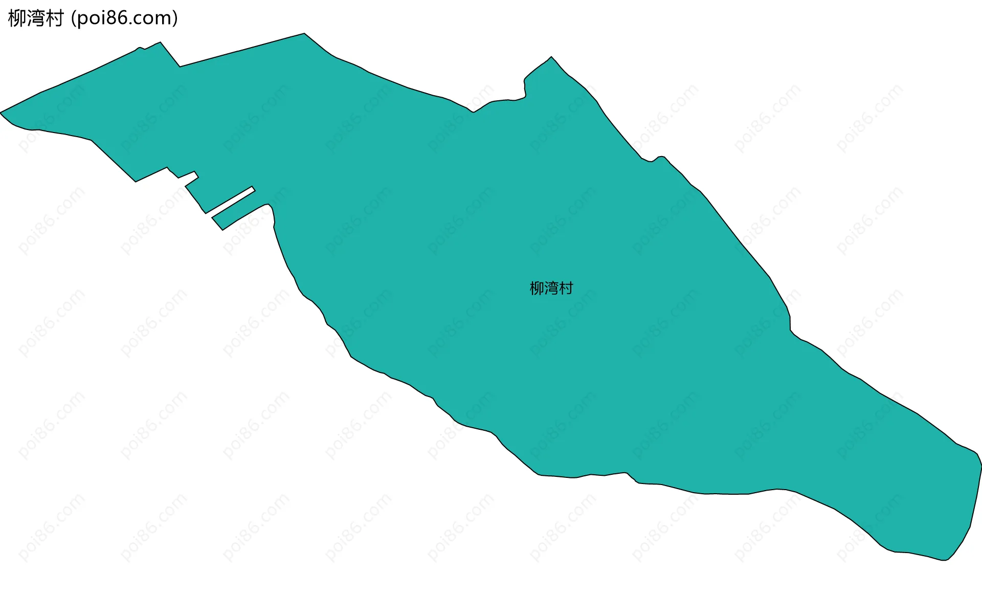 柳湾村边界地图