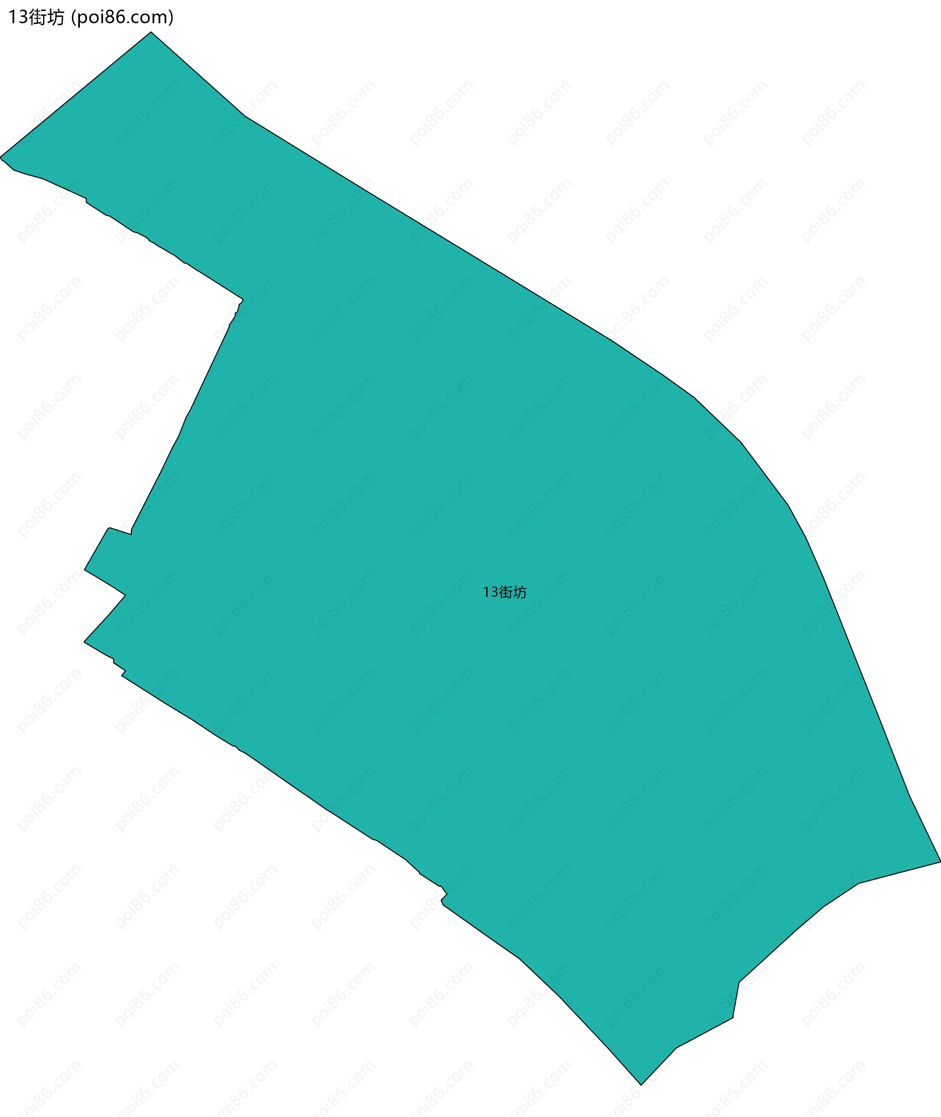 13街坊边界地图