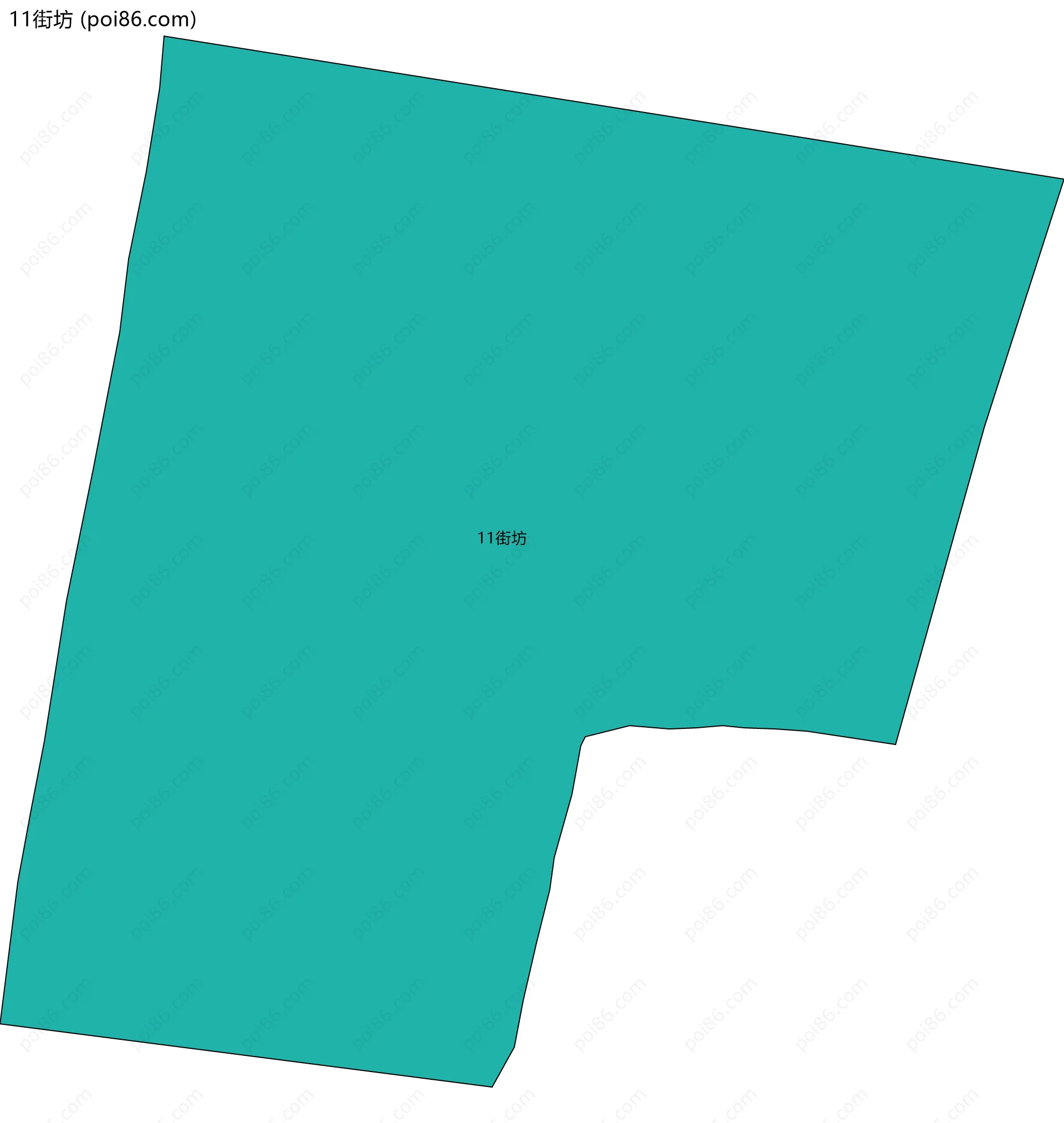 11街坊边界地图
