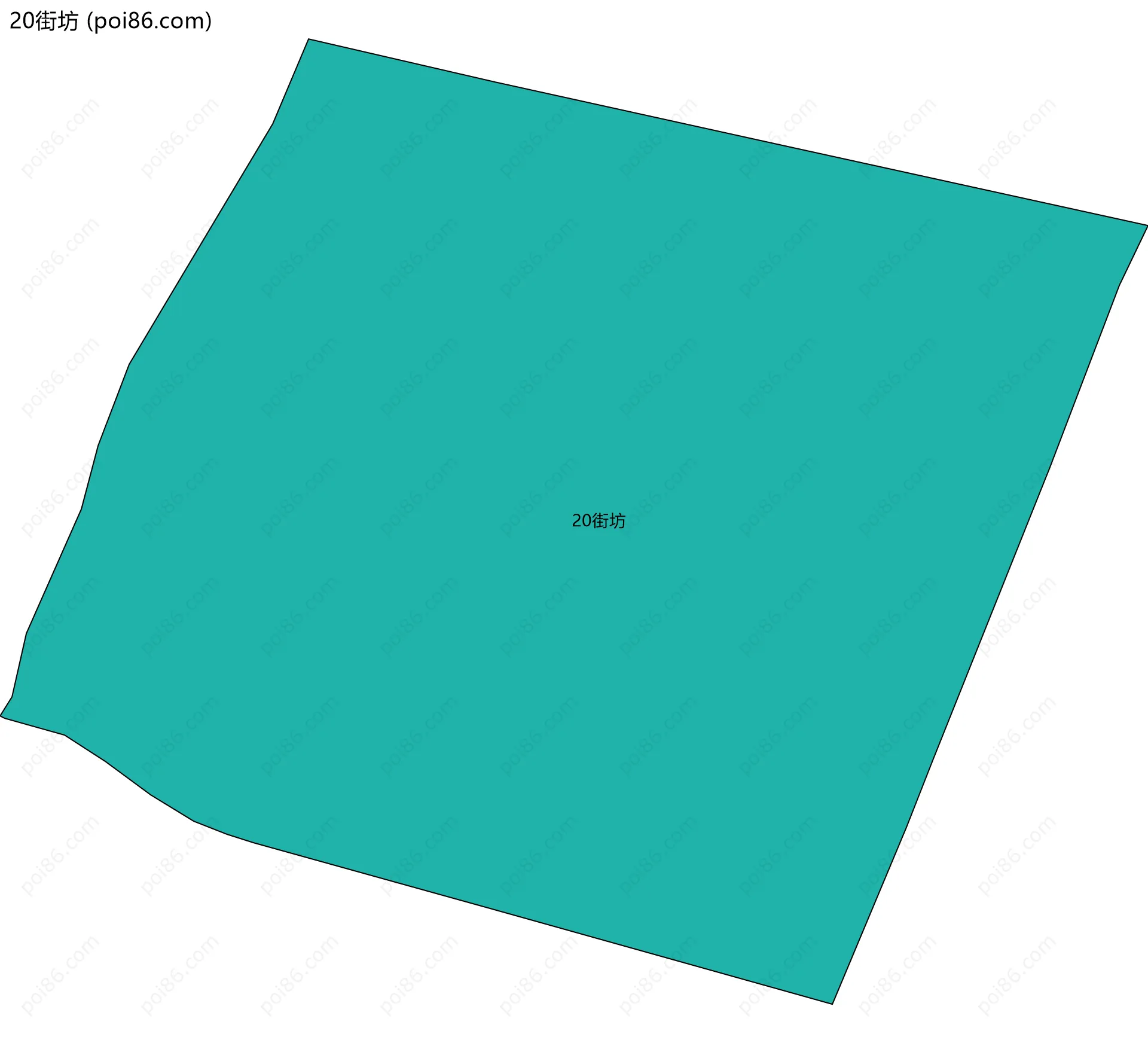 20街坊边界地图