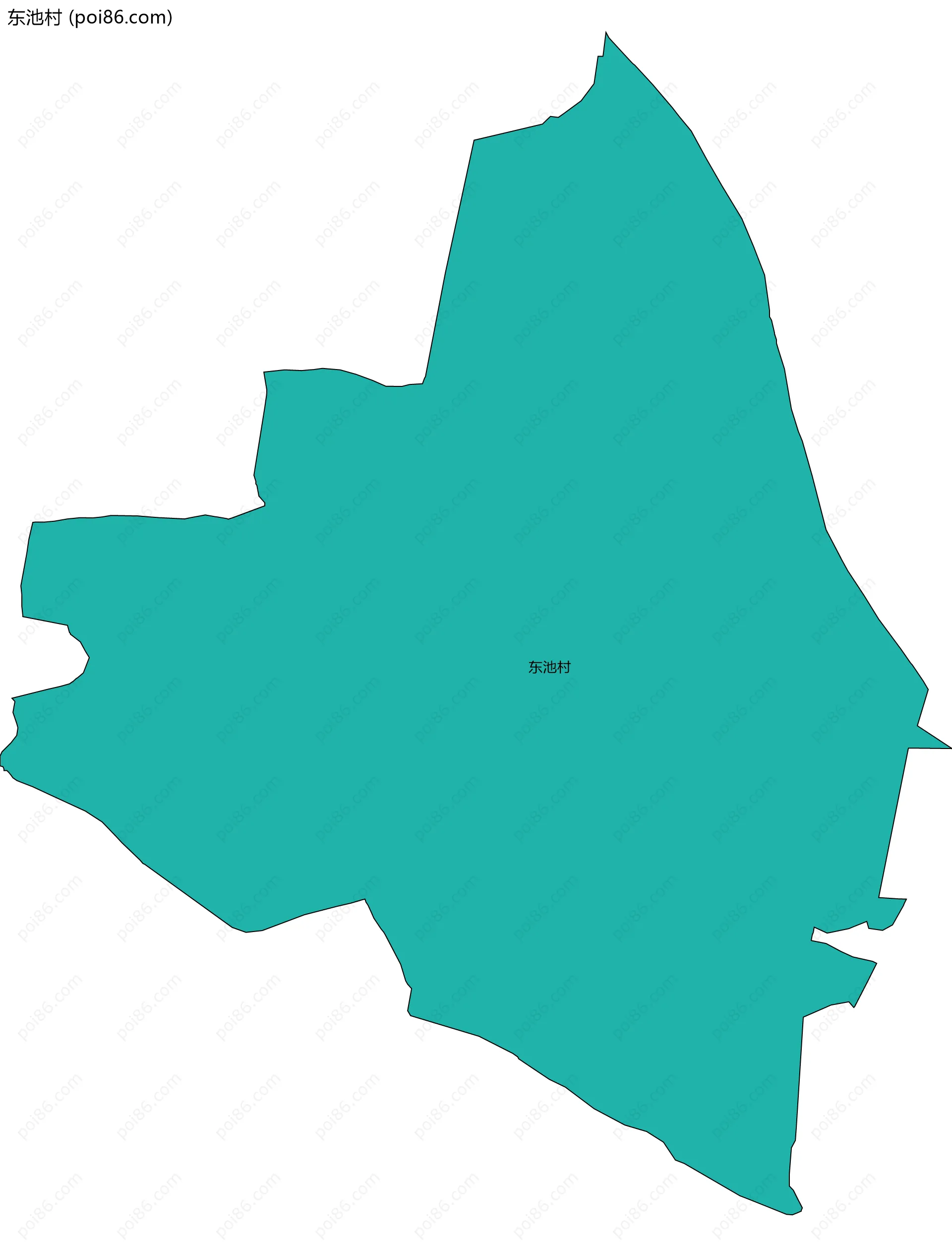 东池村边界地图