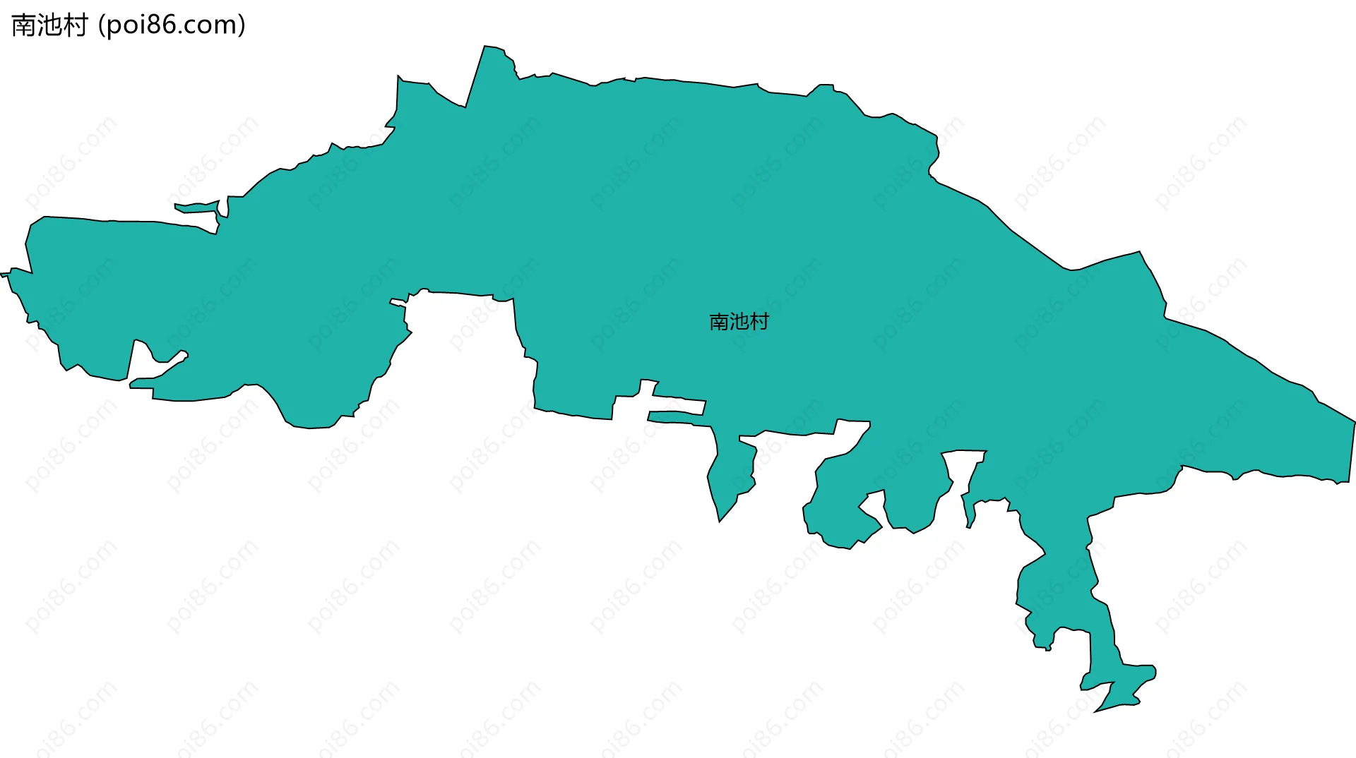 南池村边界地图