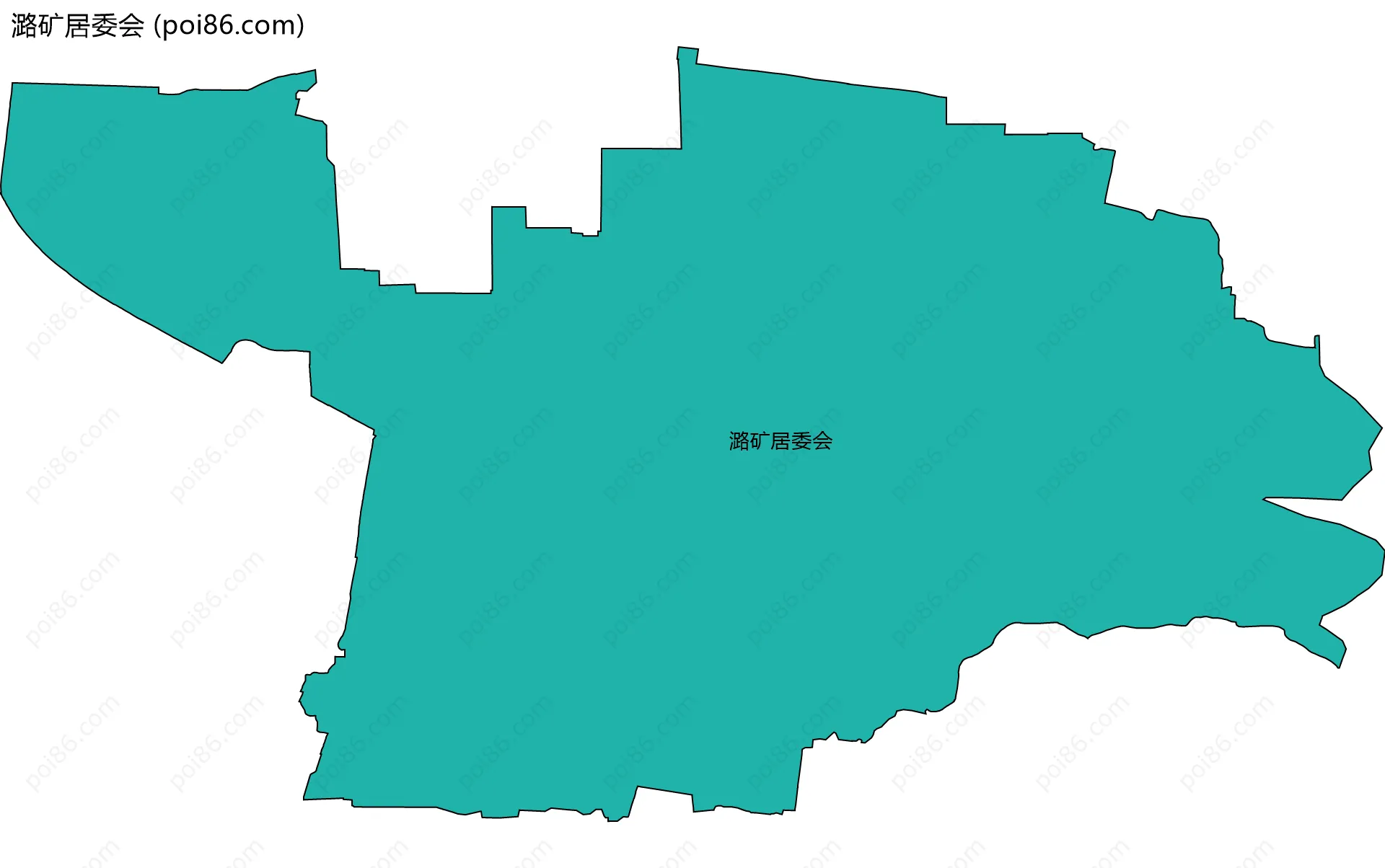 潞矿居委会边界地图