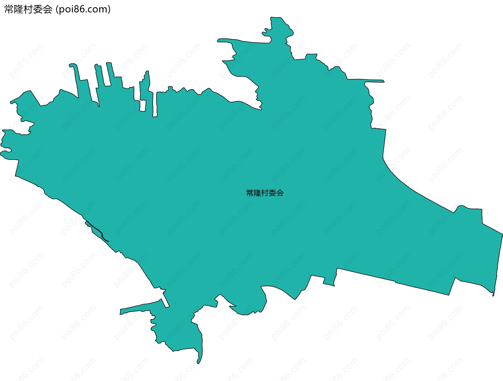 常隆村委会边界地图