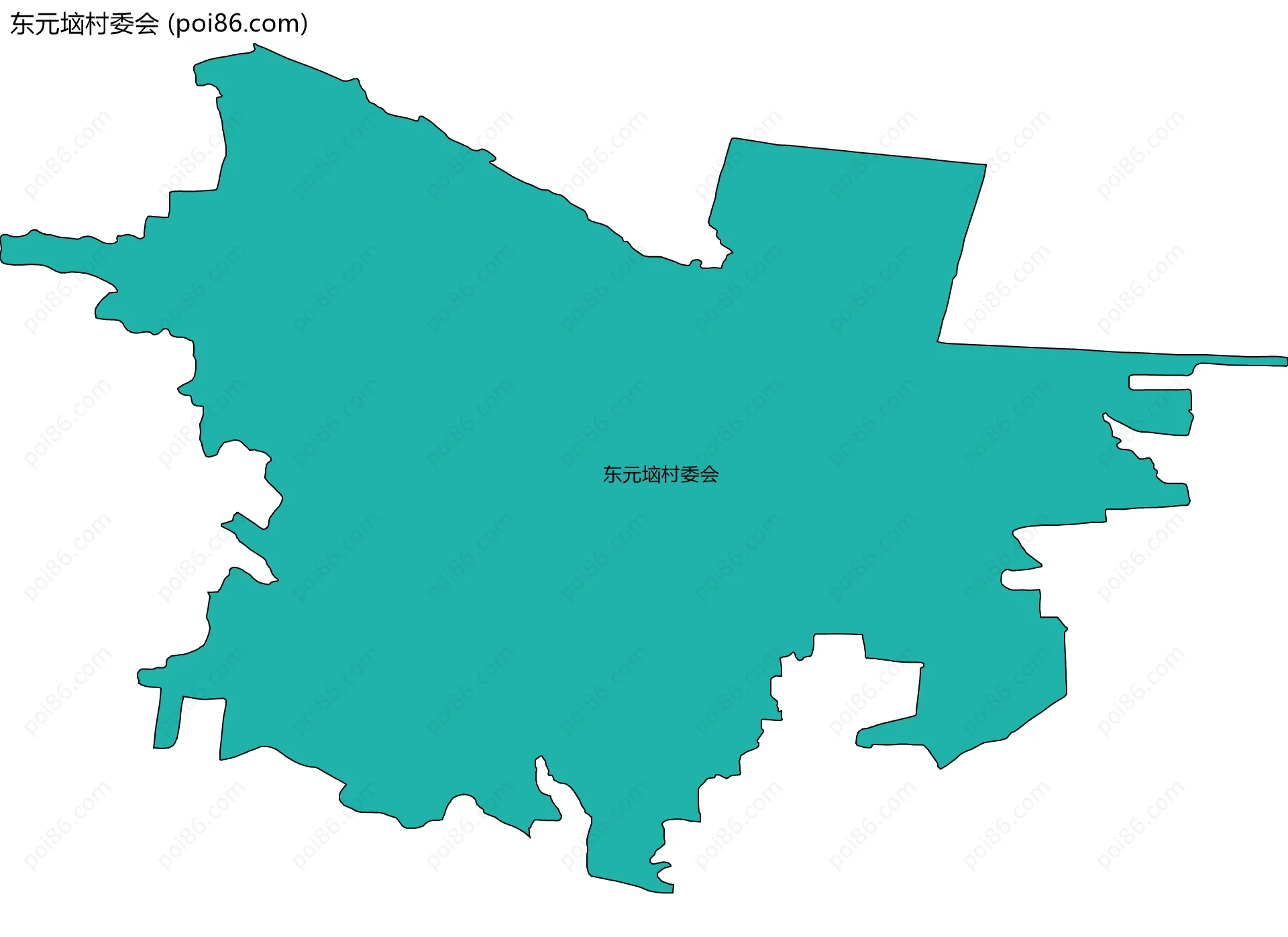 东元垴村委会边界地图