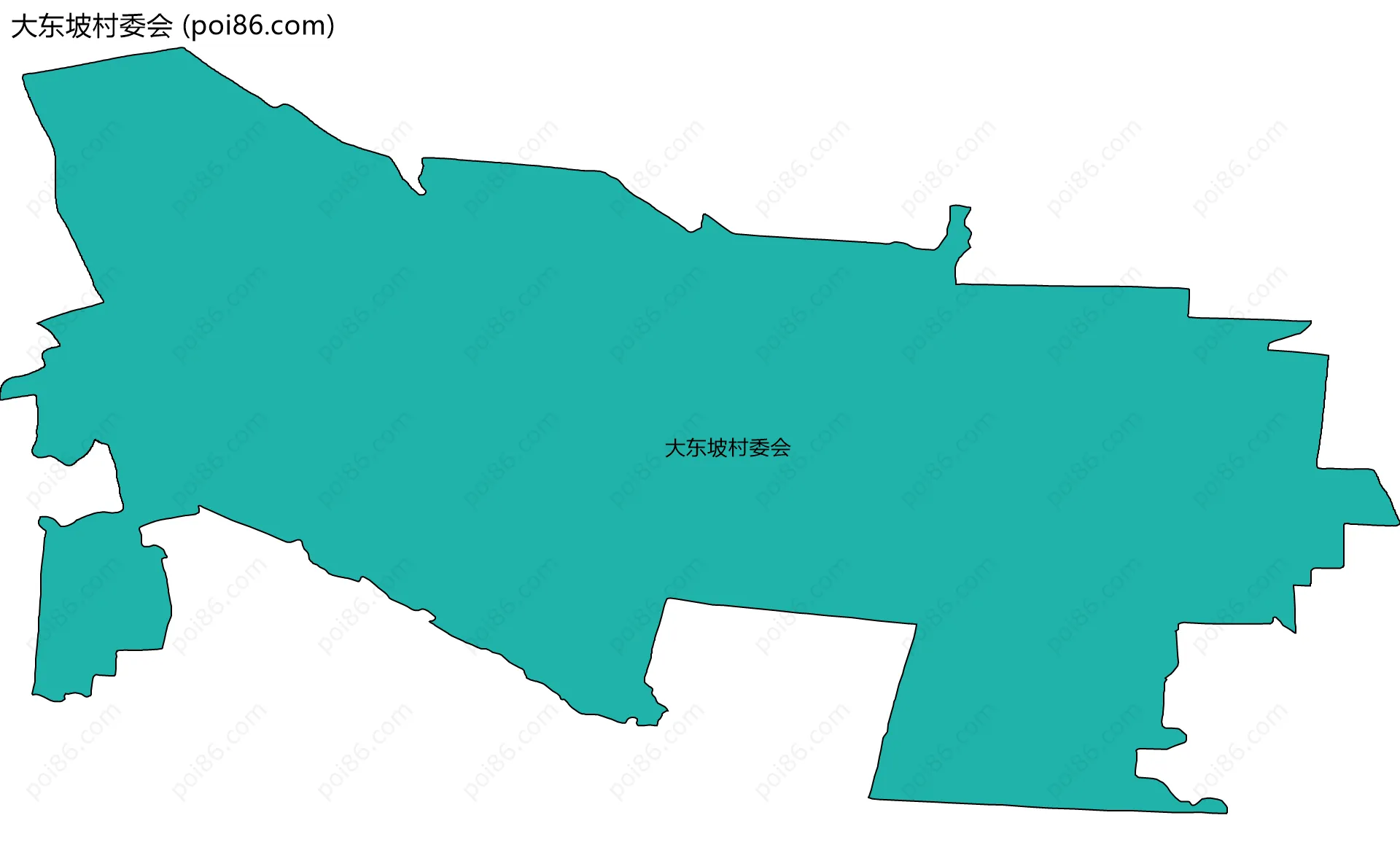 大东坡村委会边界地图