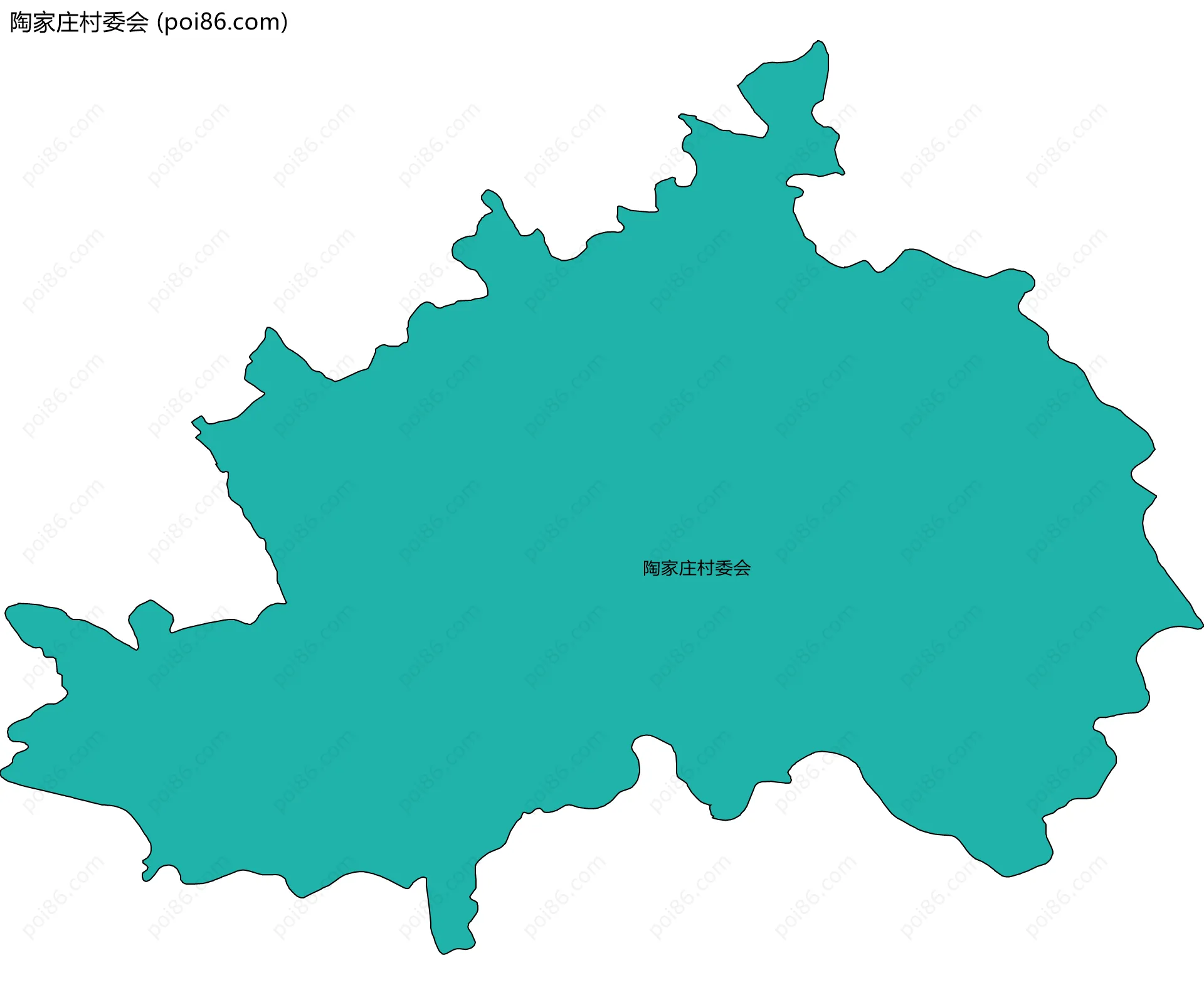 陶家庄村委会边界地图