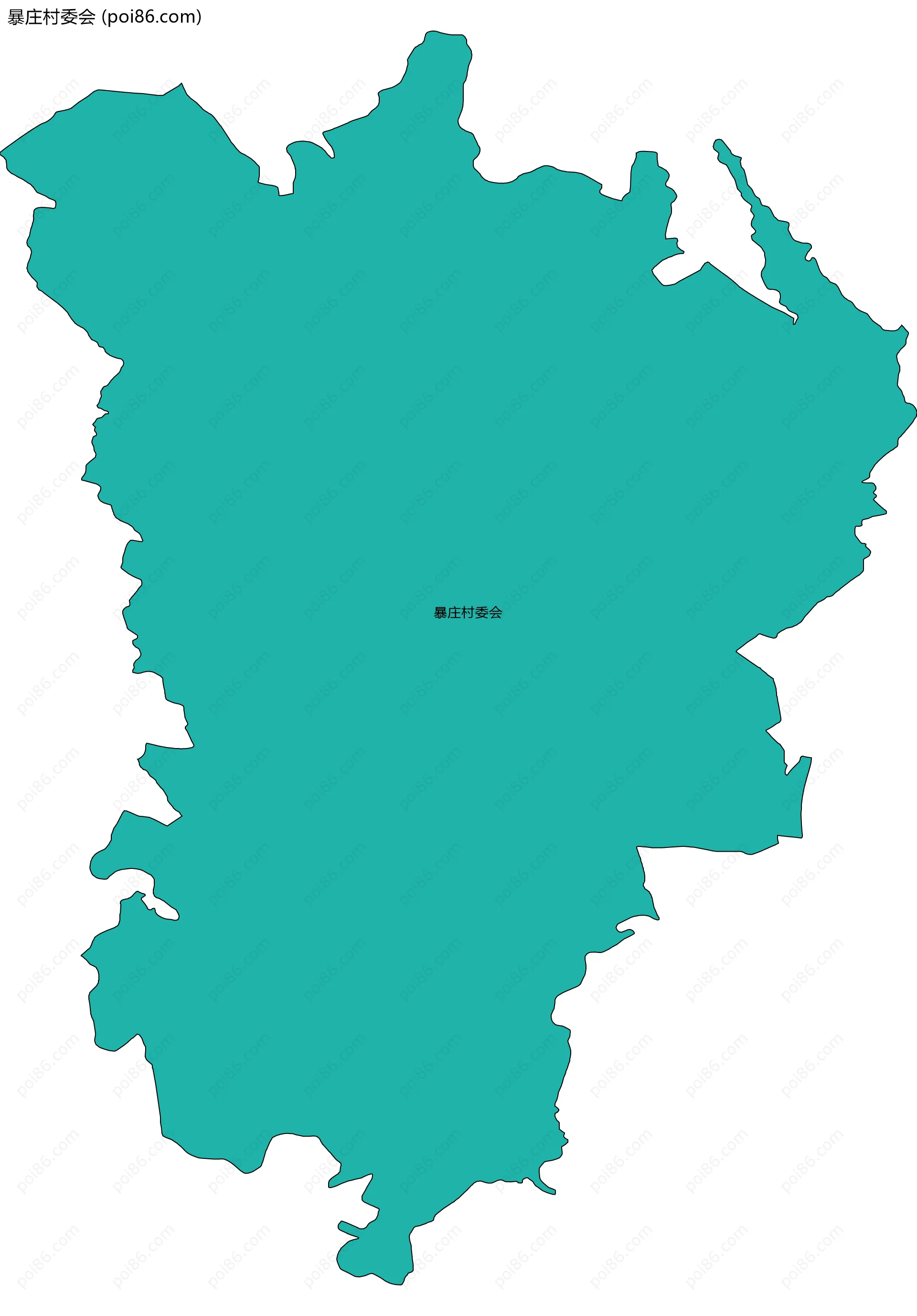 暴庄村委会边界地图