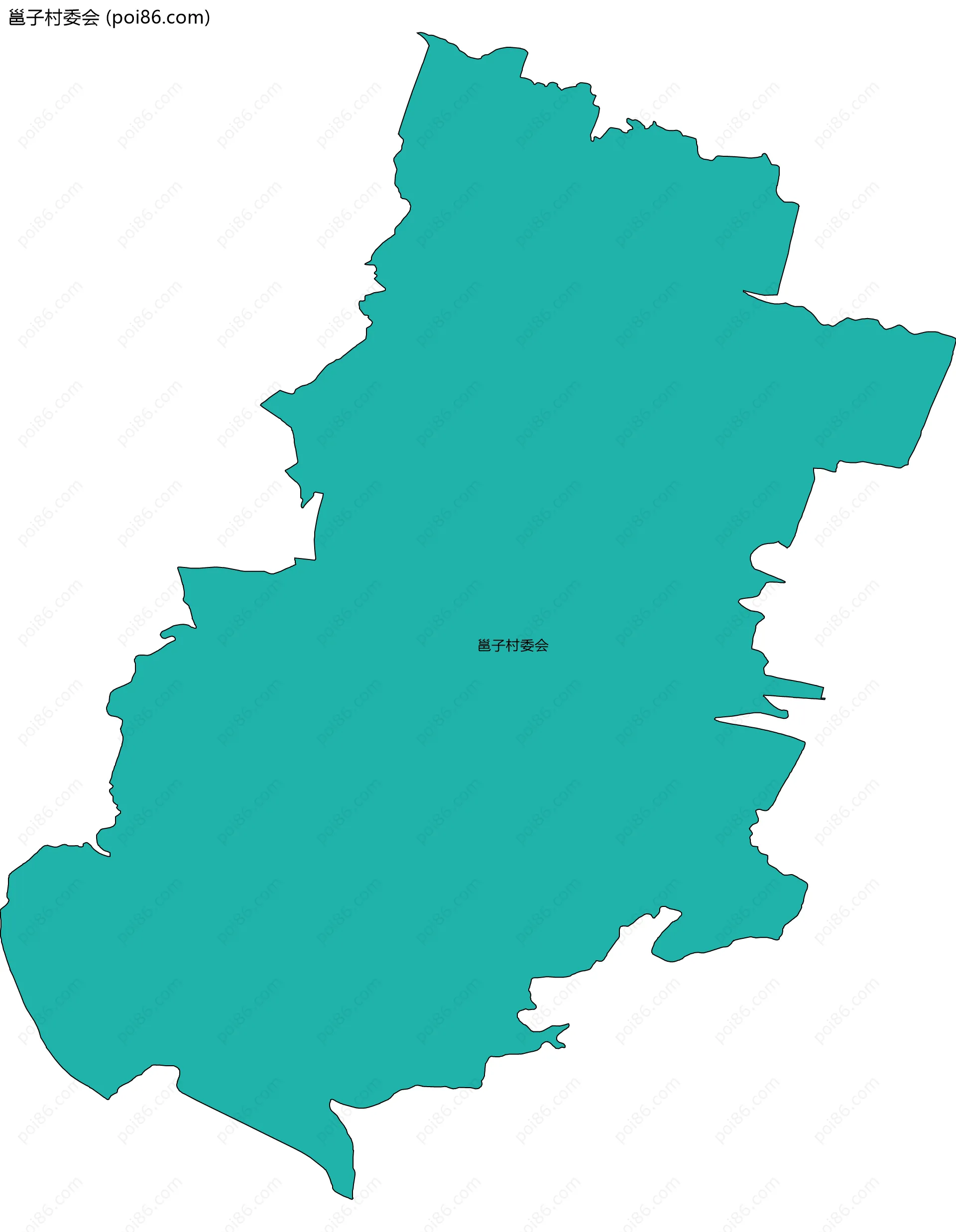 邕子村委会边界地图