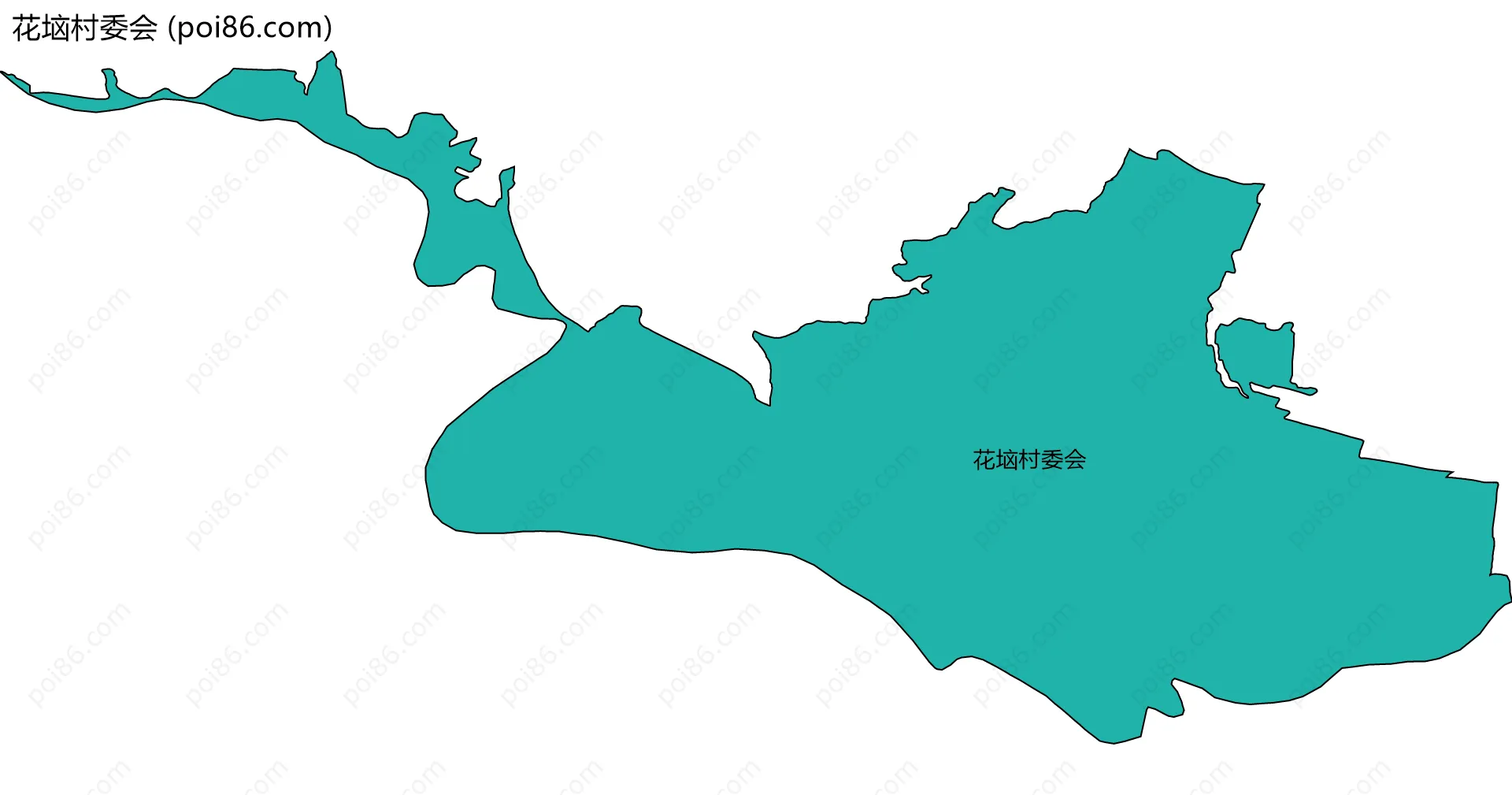 花垴村委会边界地图