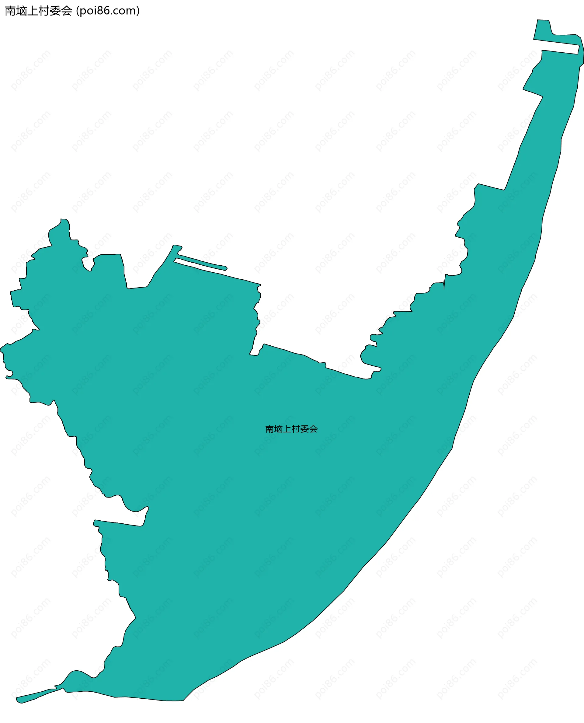 南垴上村委会边界地图