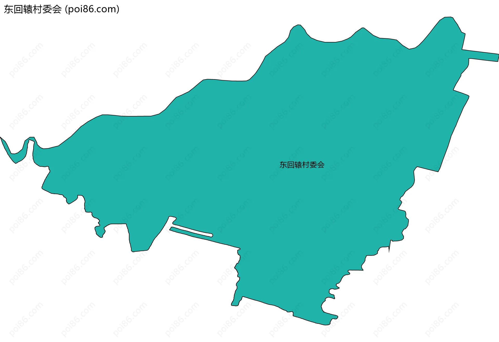 东回辕村委会边界地图