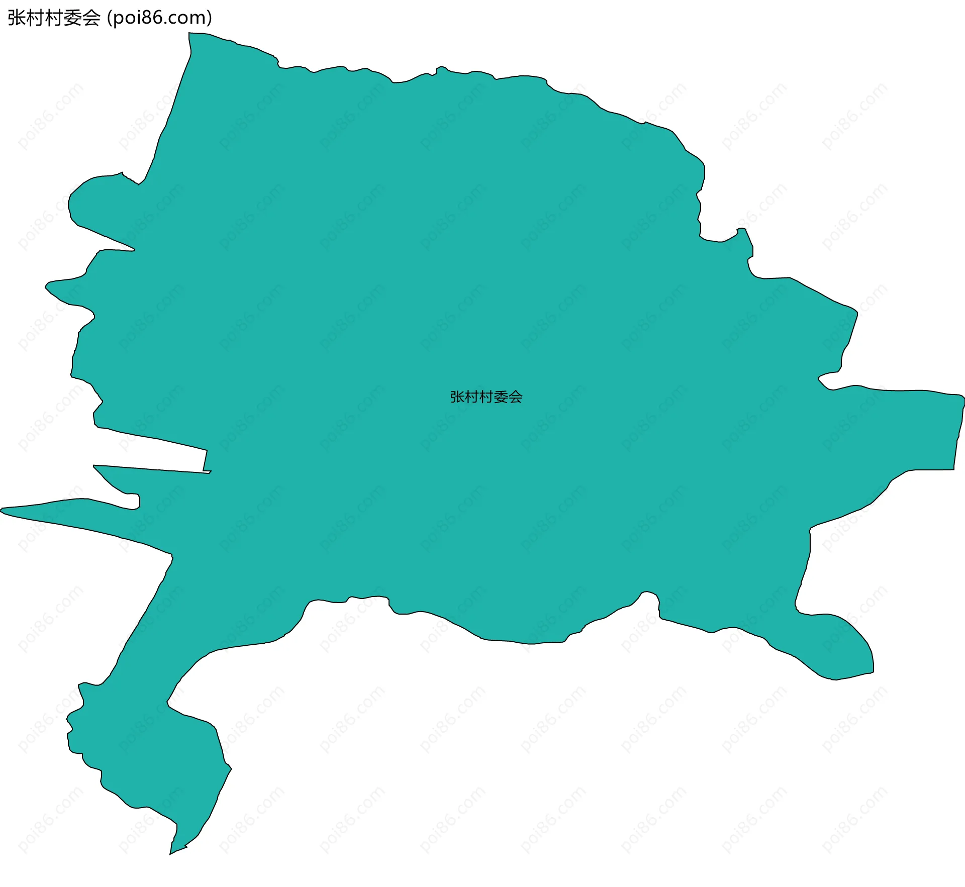 张村村委会边界地图