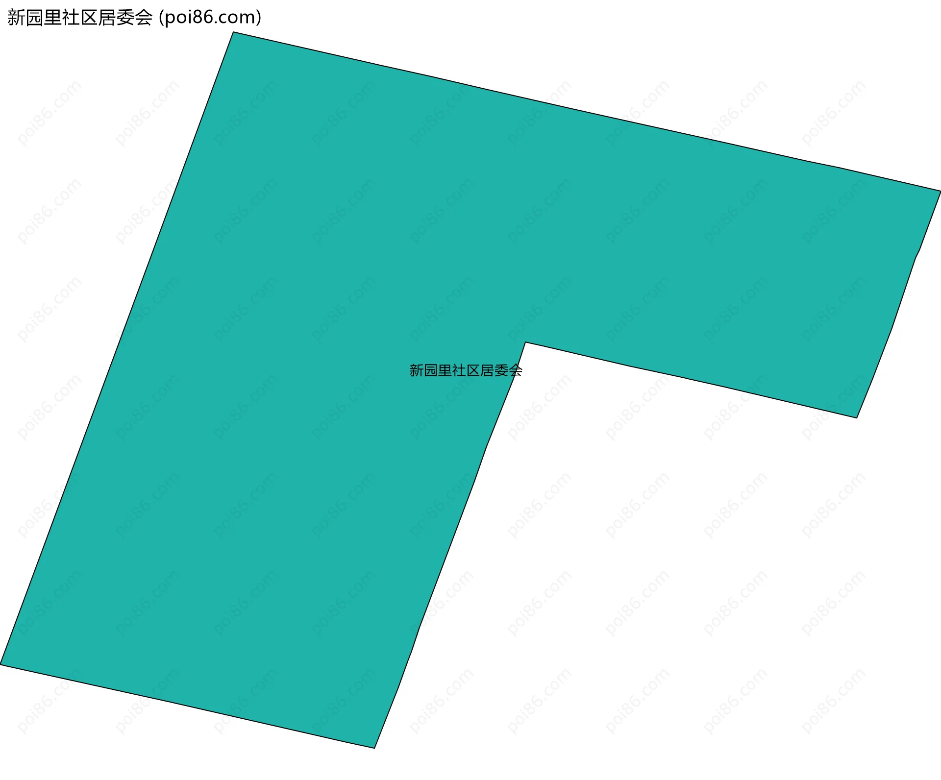 新园里社区居委会边界地图