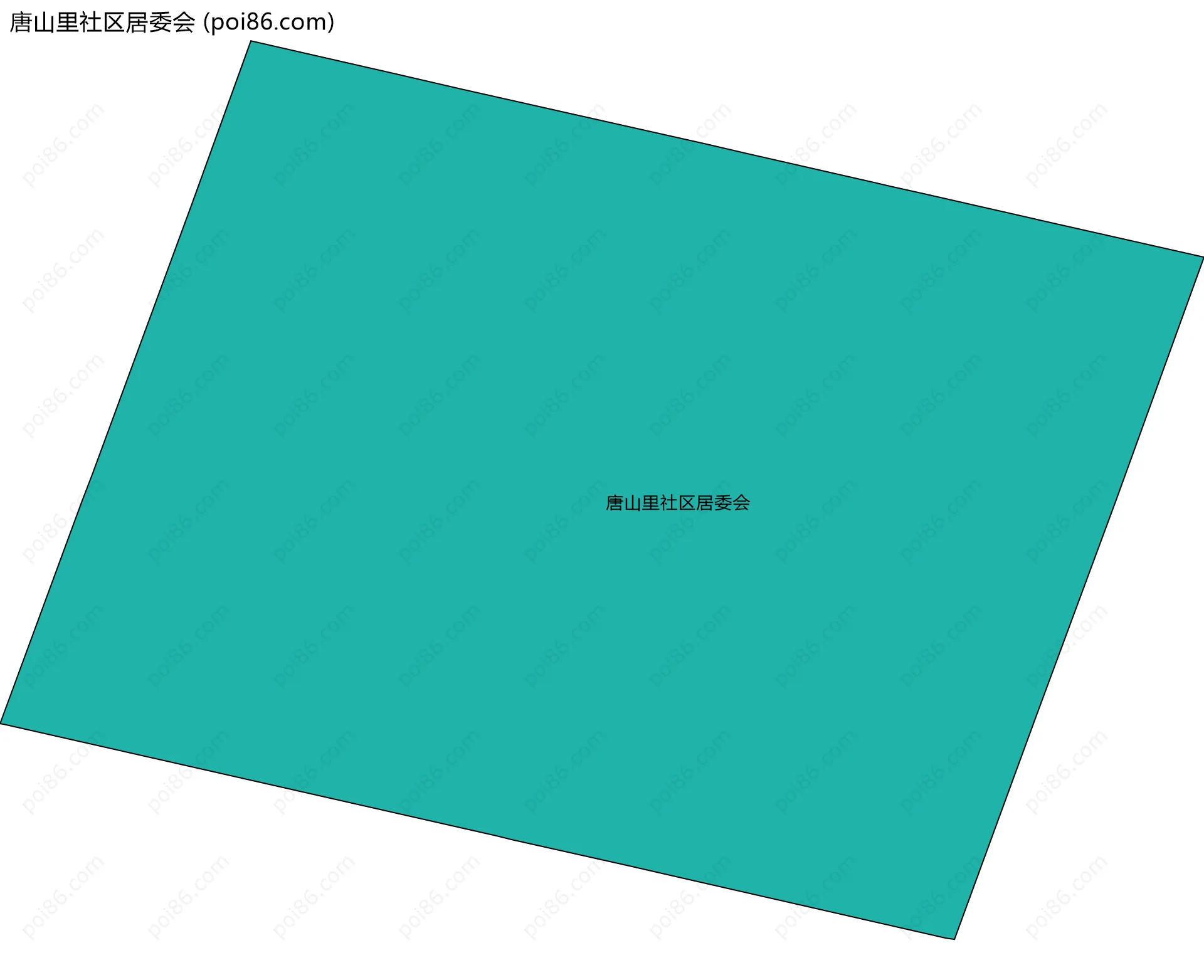 唐山里社区居委会边界地图