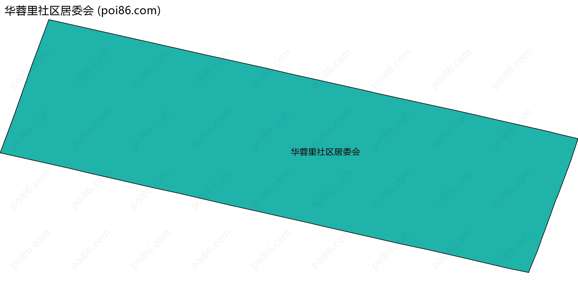 华蓉里社区居委会边界地图