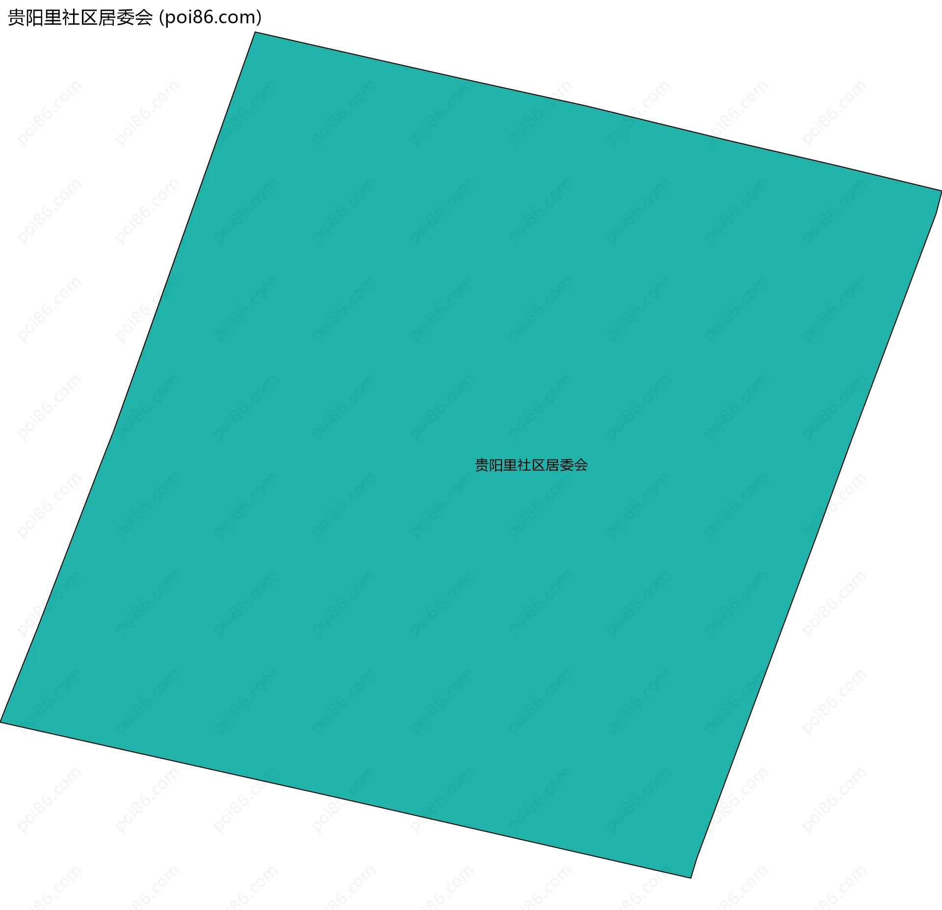 贵阳里社区居委会边界地图