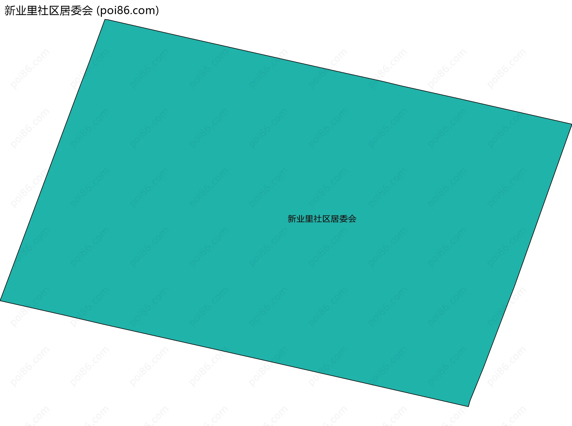 新业里社区居委会边界地图