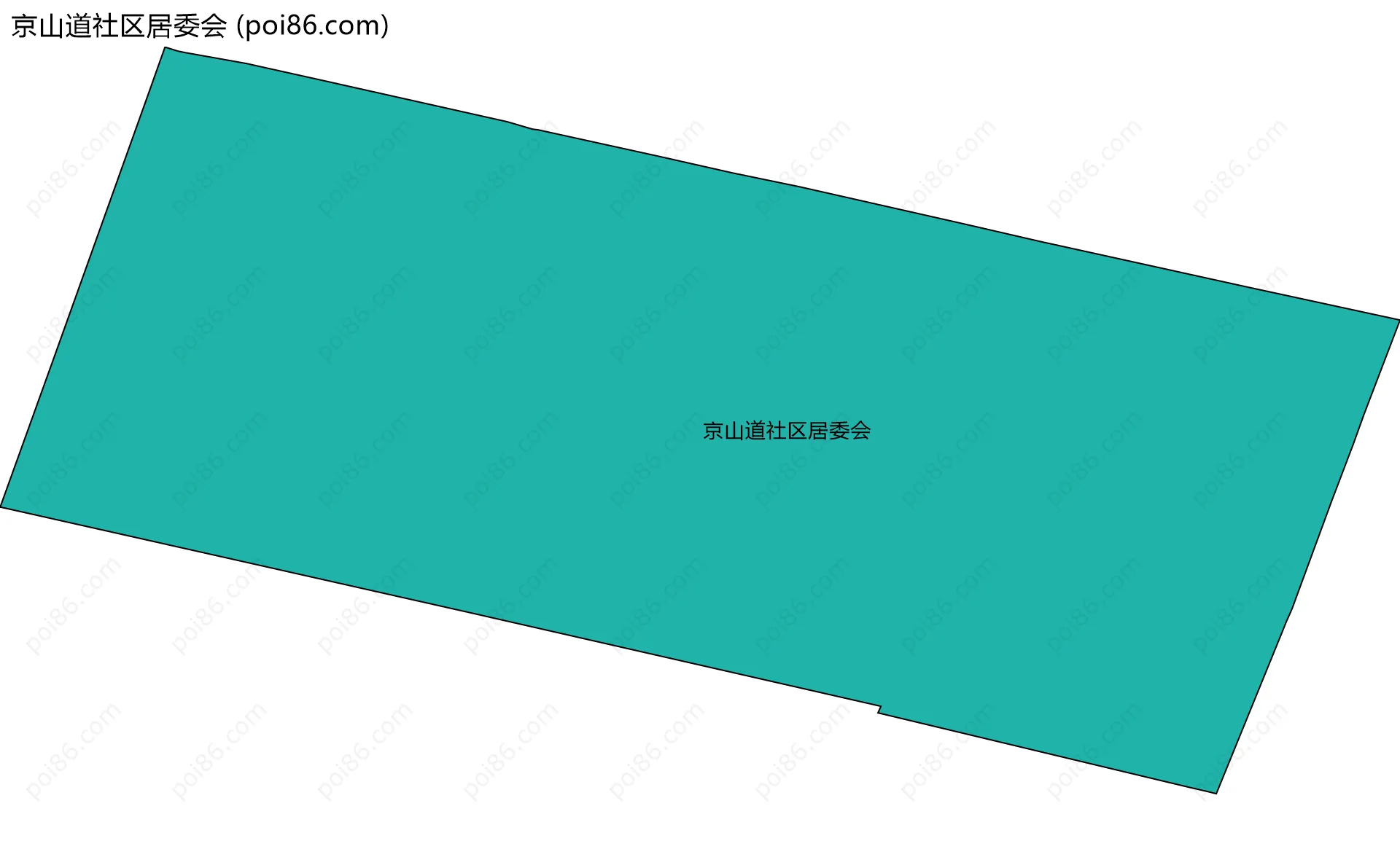 京山道社区居委会边界地图