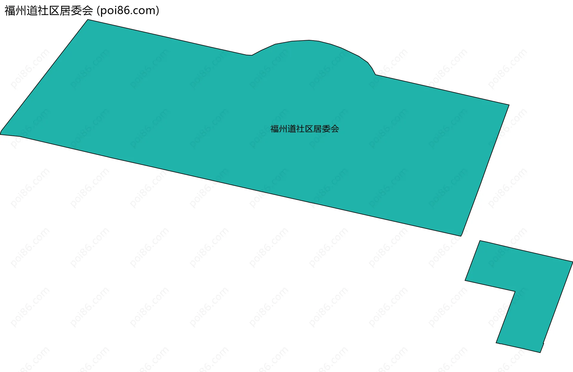 福州道社区居委会边界地图