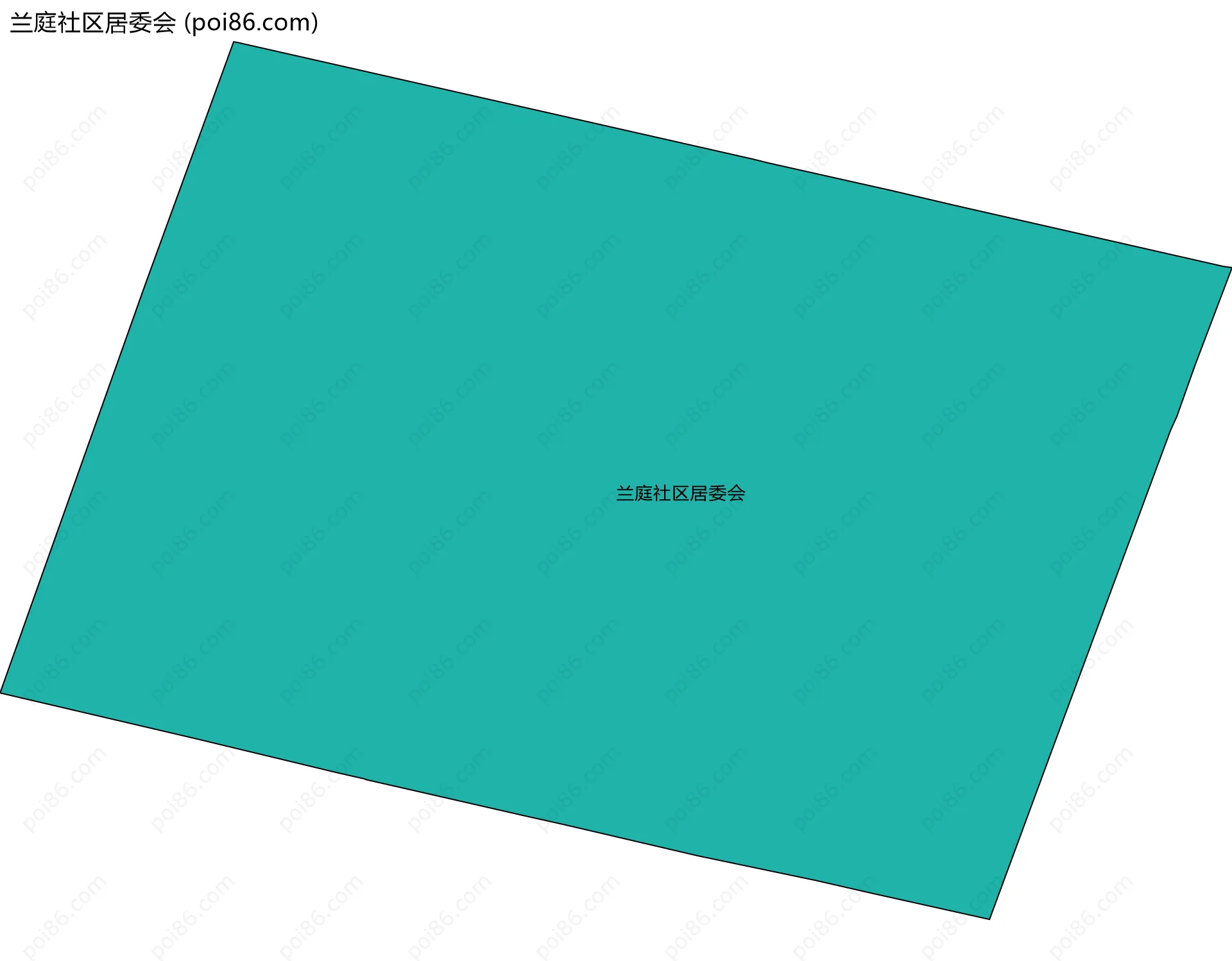 兰庭社区居委会边界地图