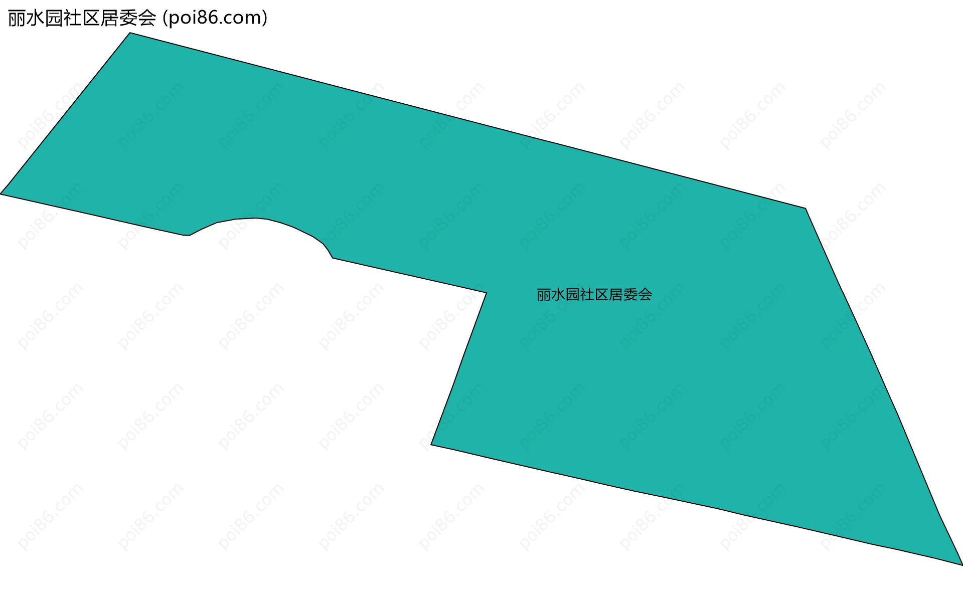 丽水园社区居委会边界地图