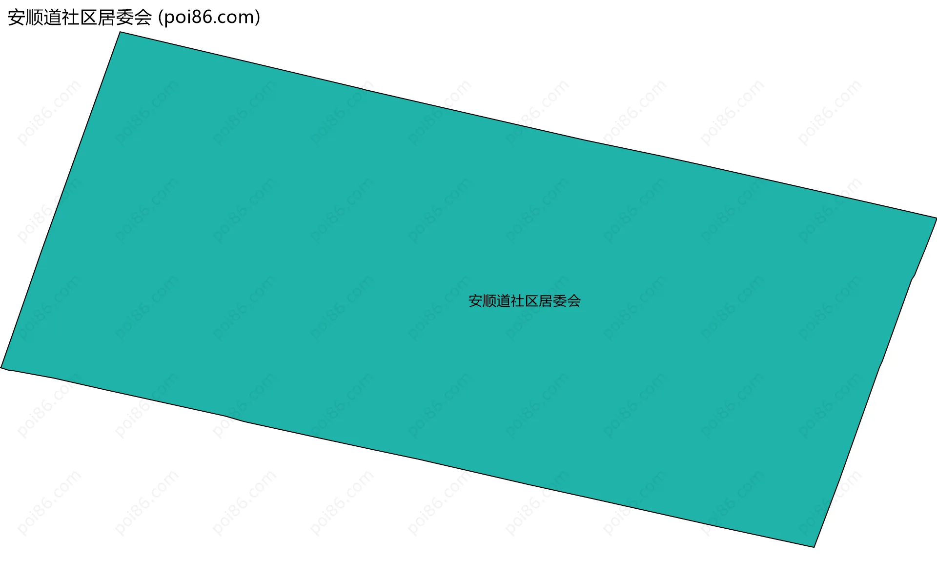 安顺道社区居委会边界地图