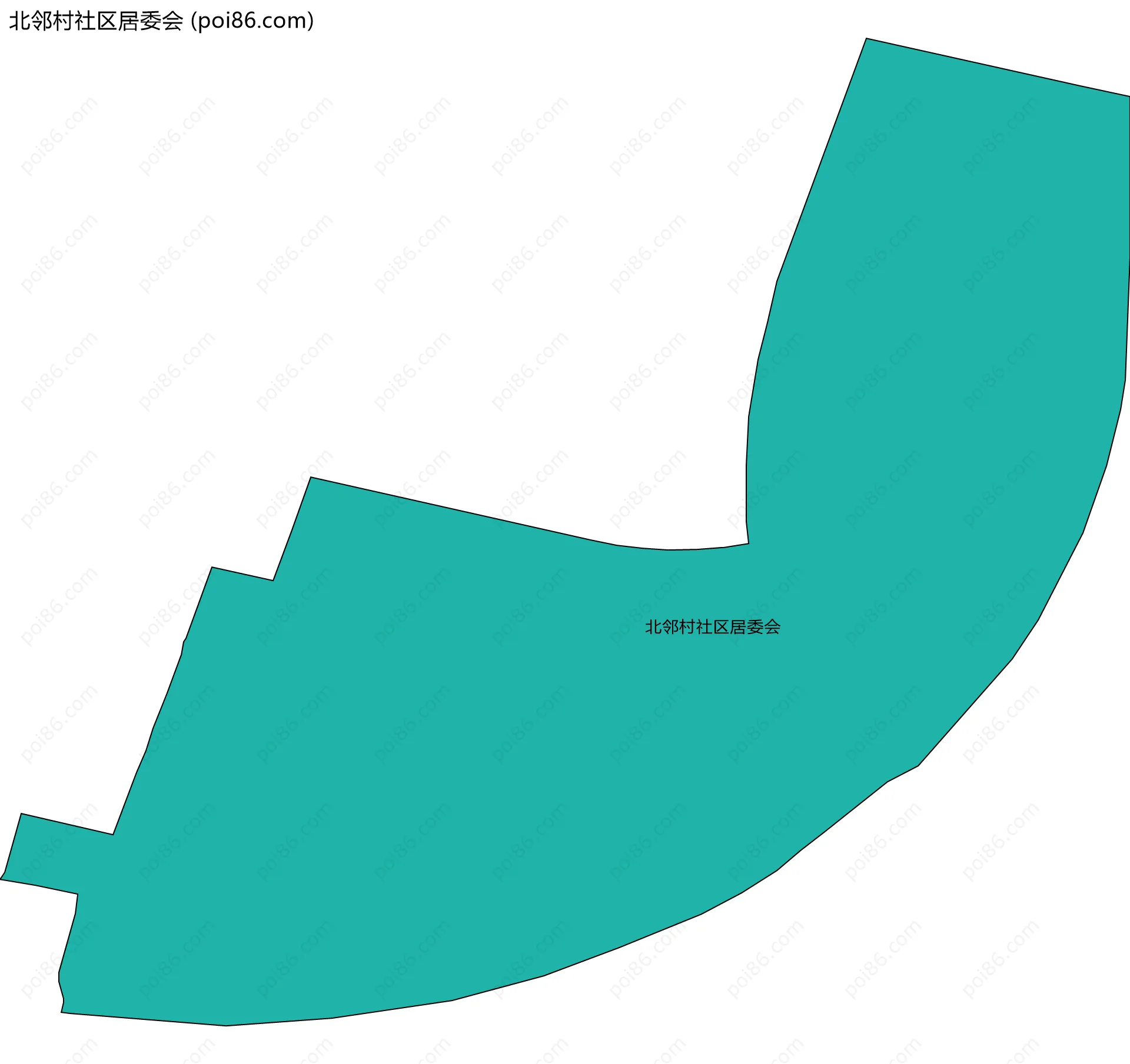 北邻村社区居委会边界地图