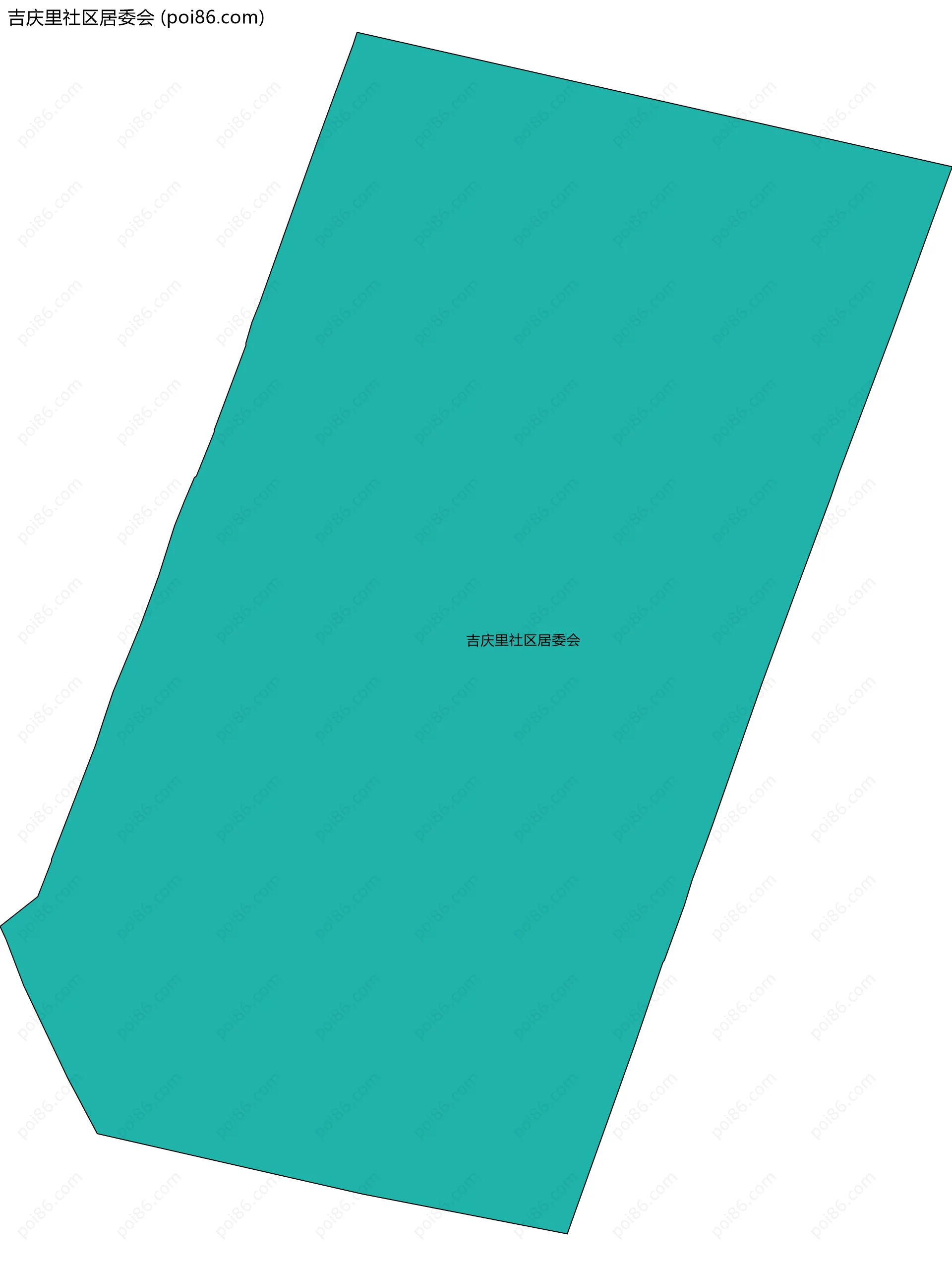 吉庆里社区居委会边界地图