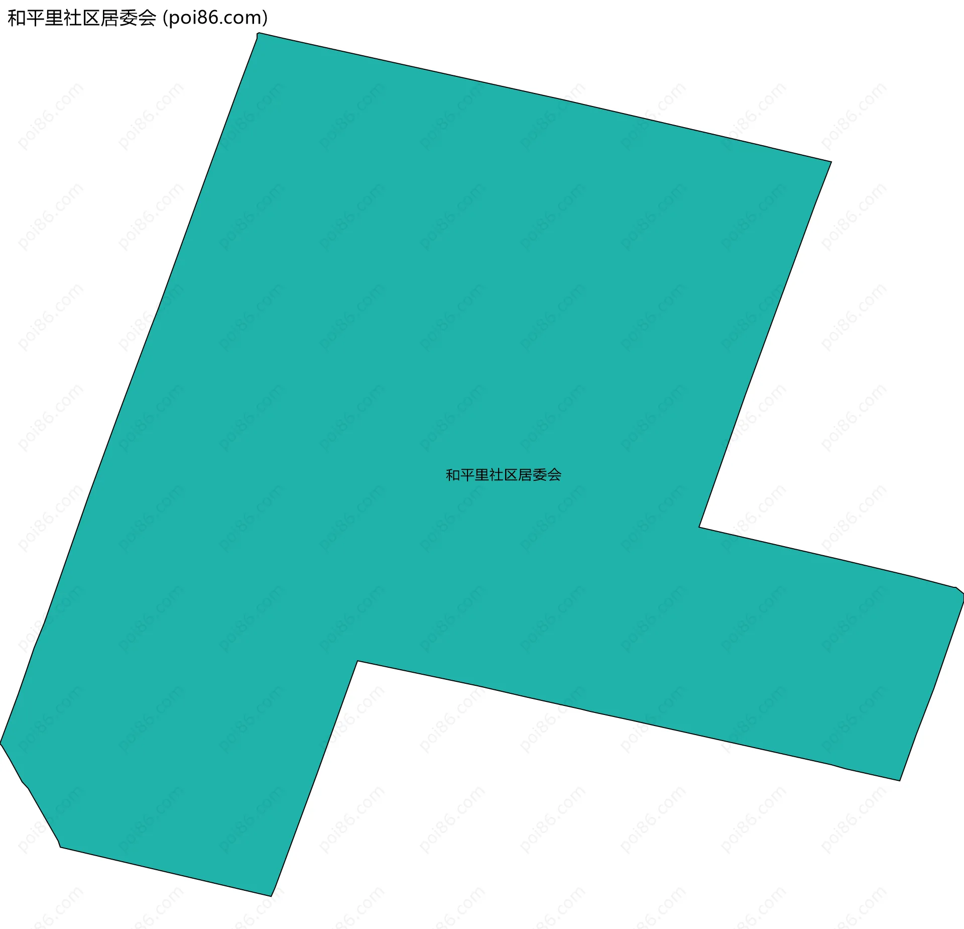 和平里社区居委会边界地图