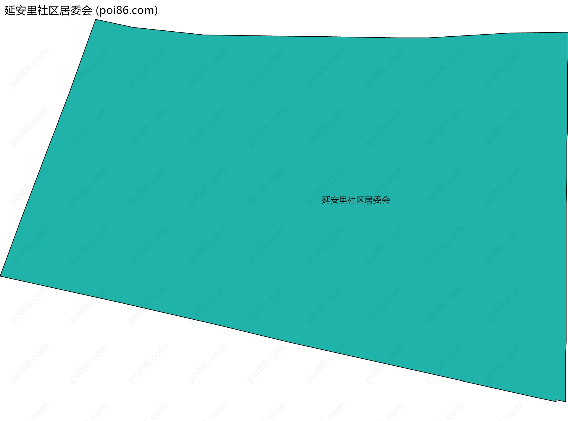 延安里社区居委会边界地图