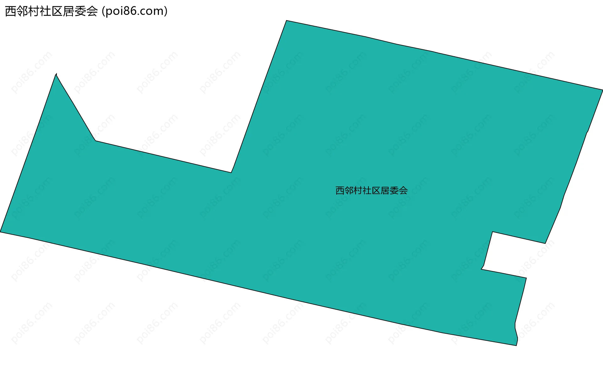 西邻村社区居委会边界地图