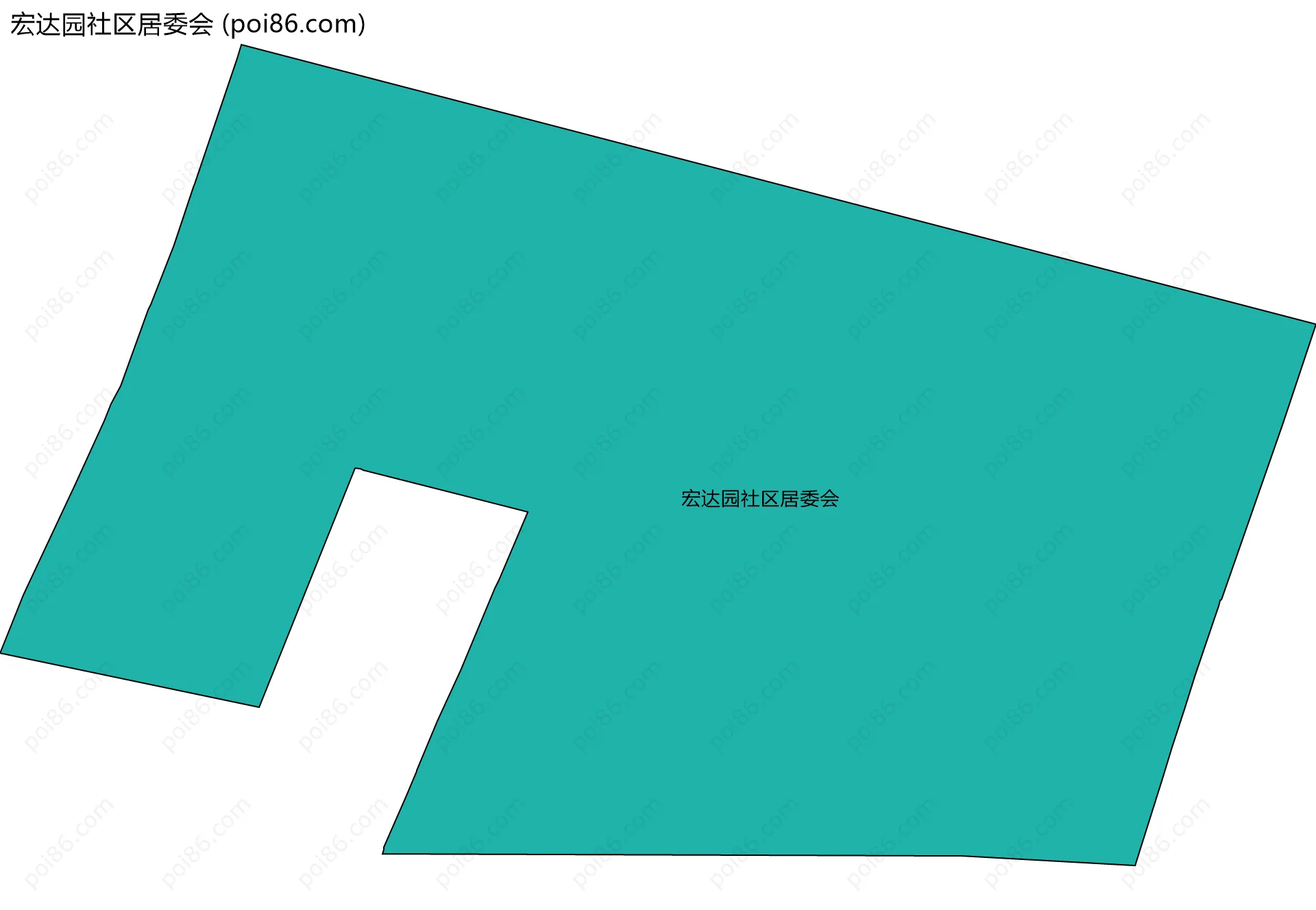 宏达园社区居委会边界地图