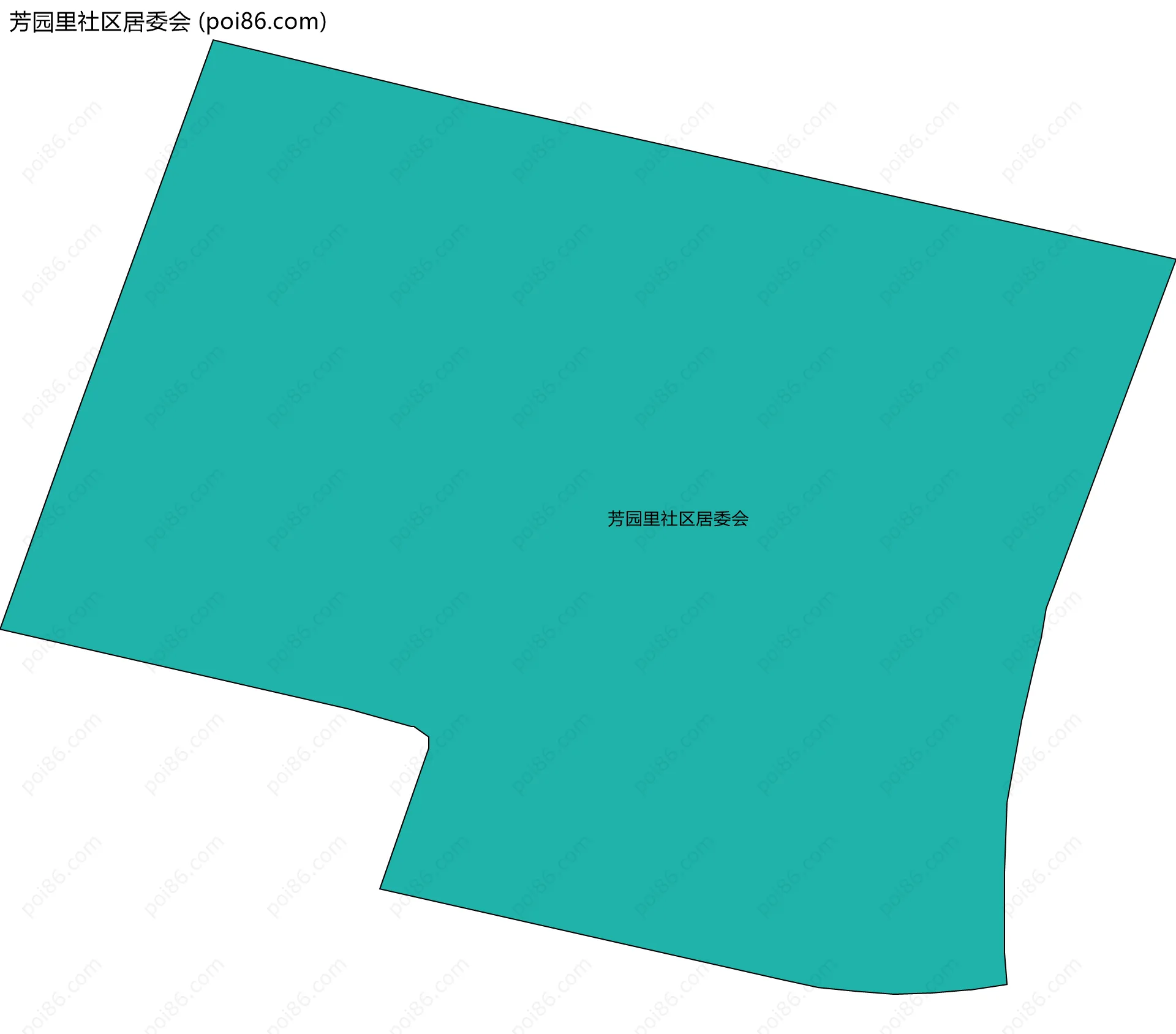 芳园里社区居委会边界地图