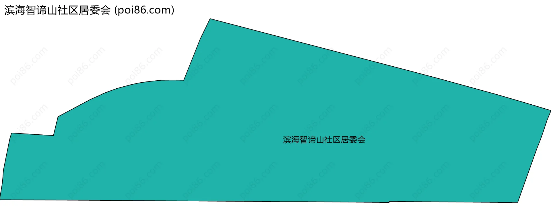 滨海智谛山社区居委会边界地图