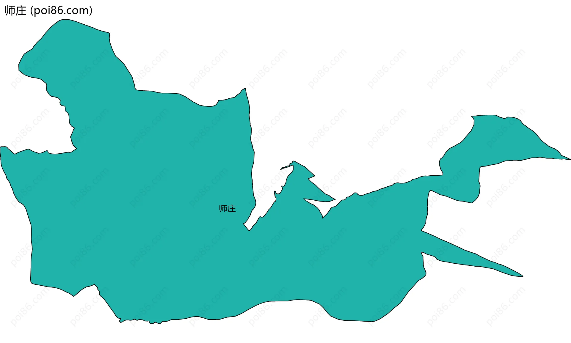 师庄边界地图