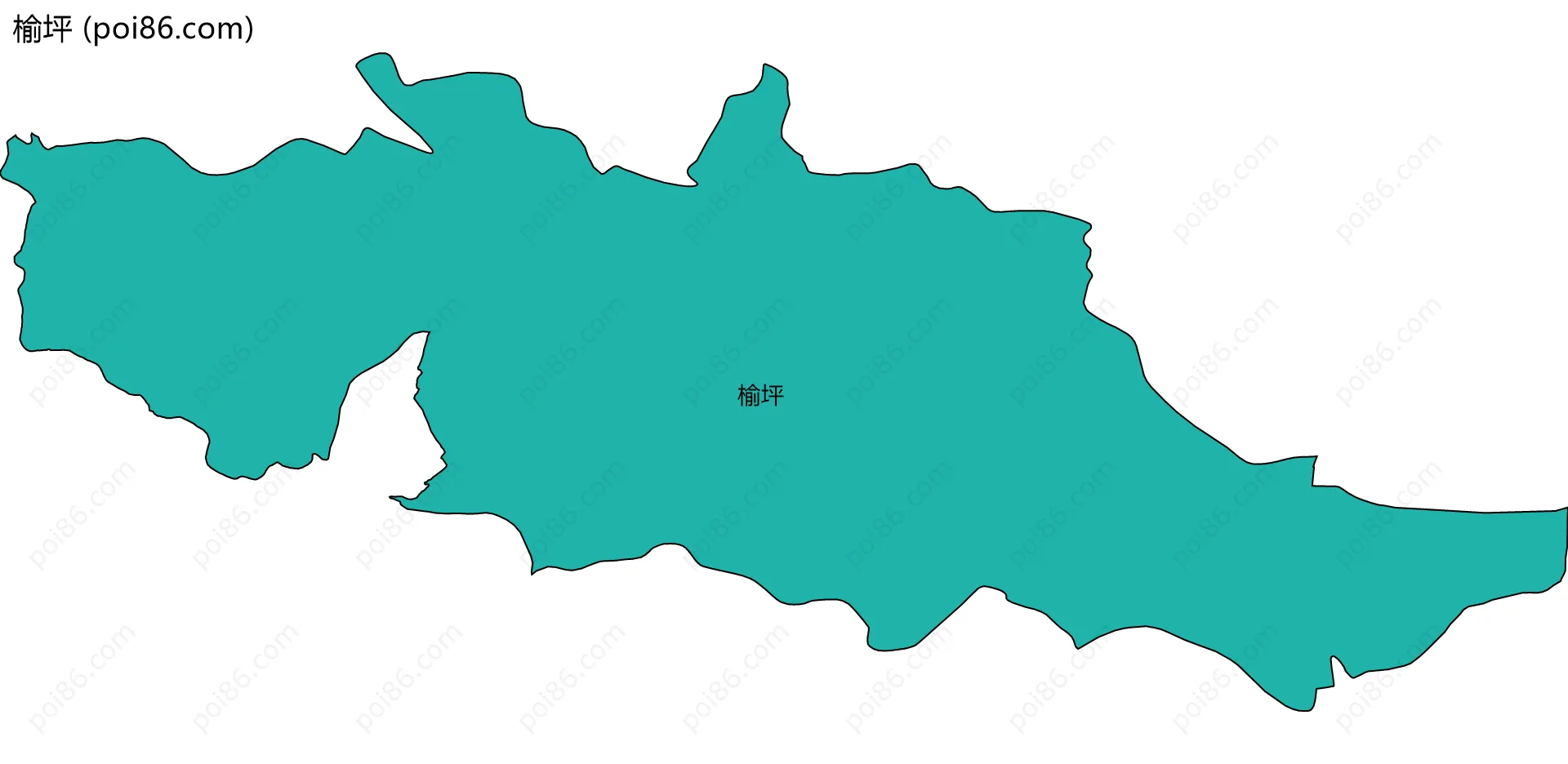 榆坪边界地图