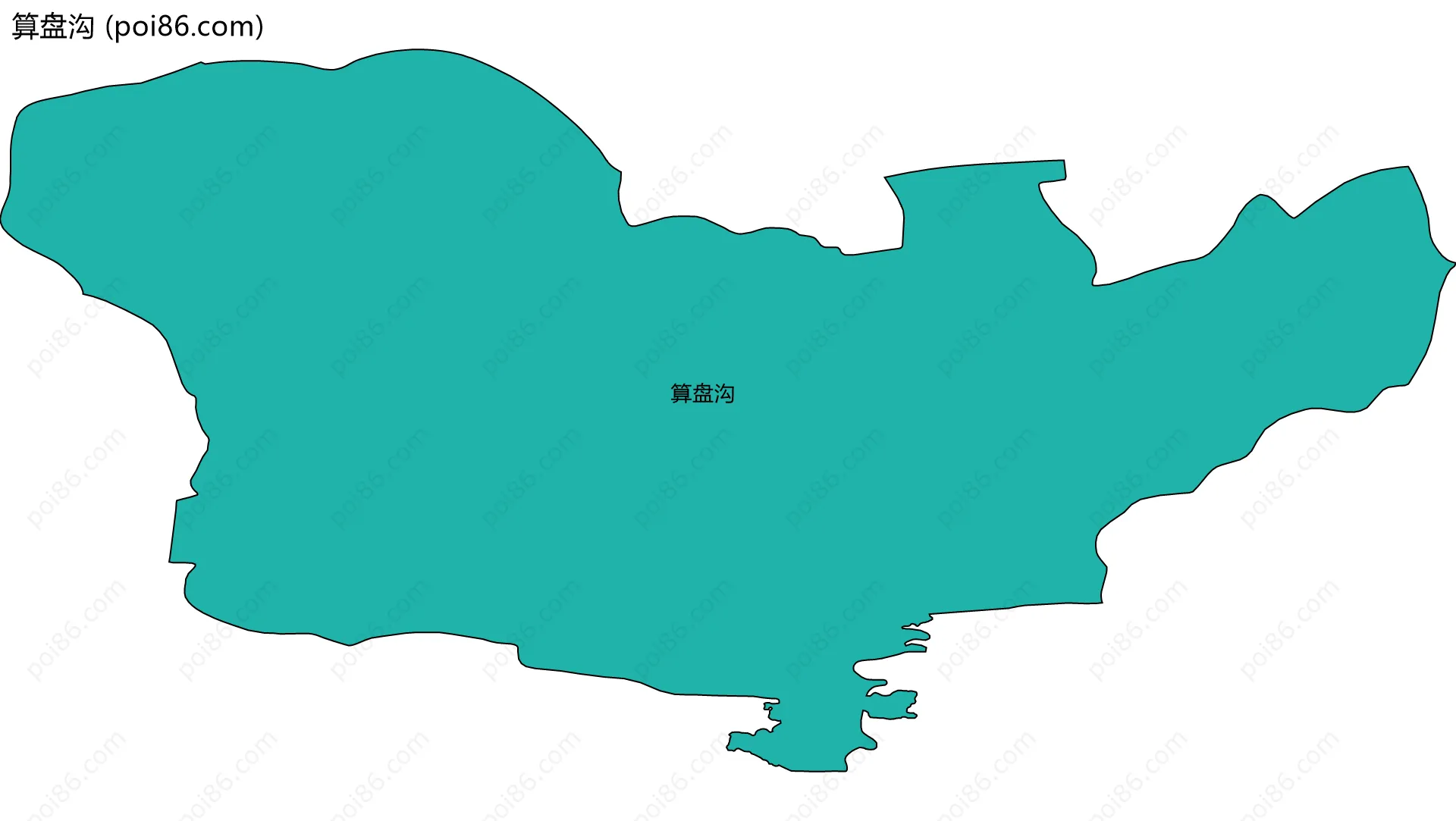 算盘沟边界地图