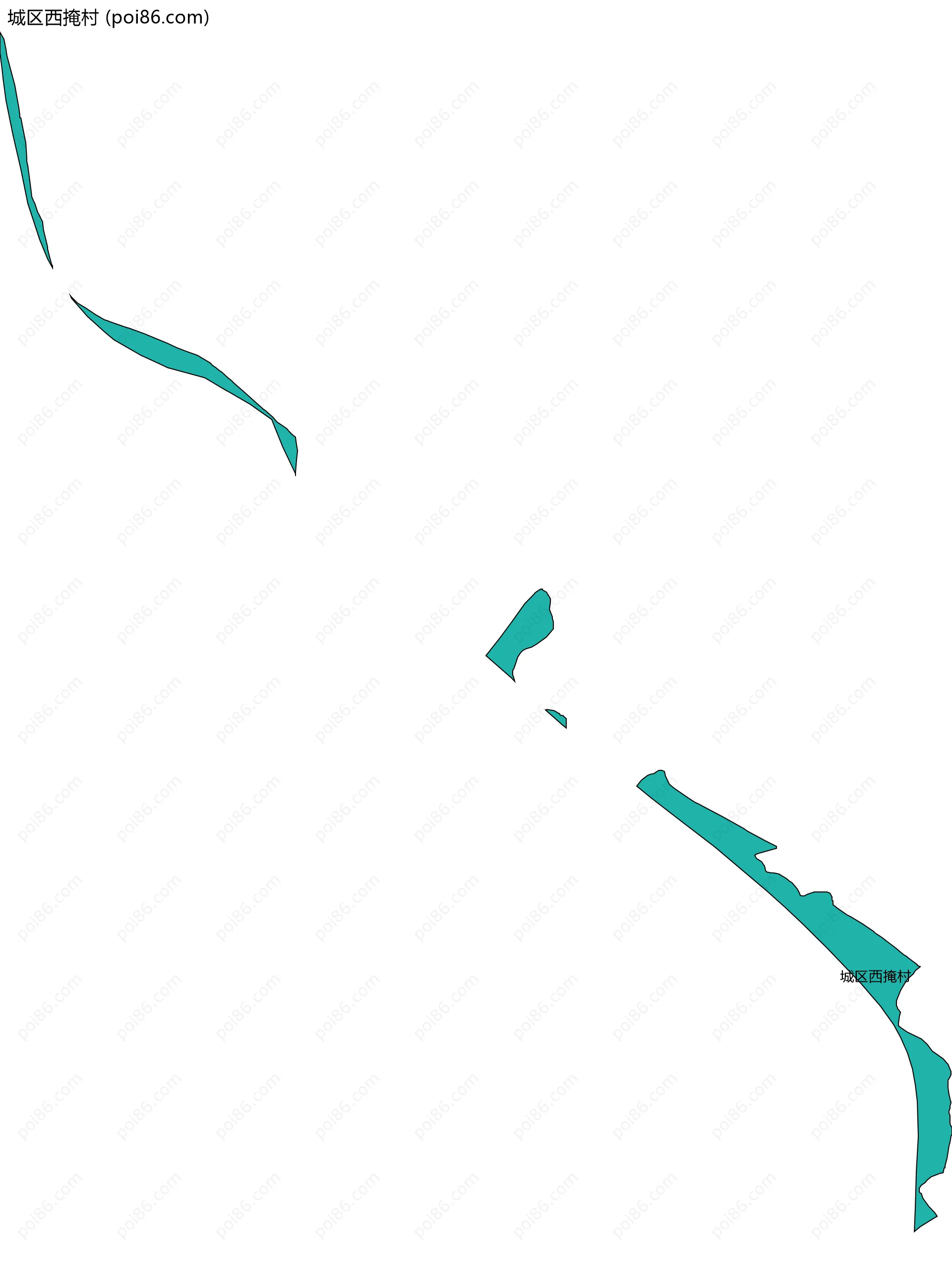 城区西掩村边界地图