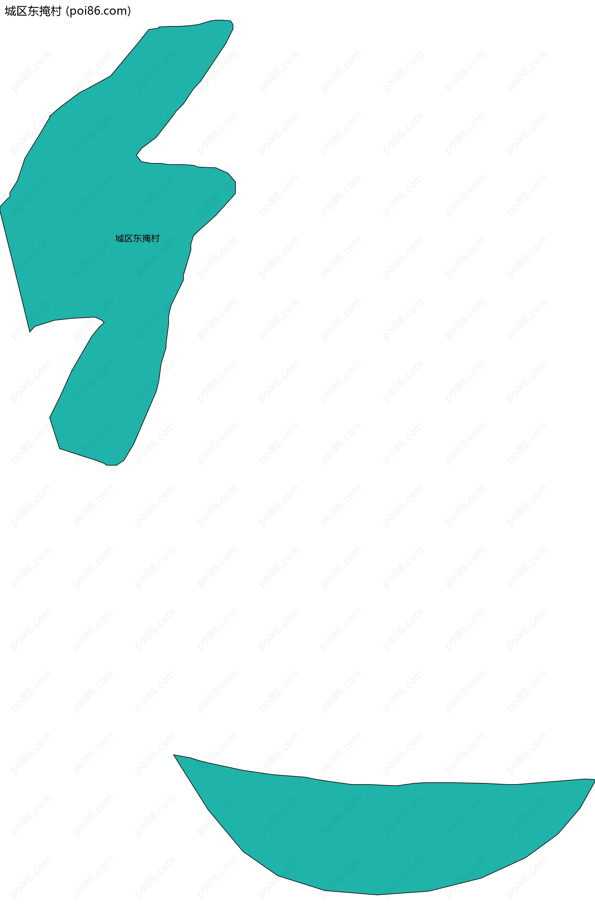 城区东掩村边界地图