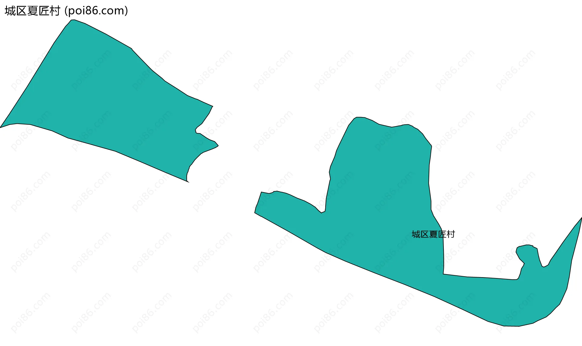 城区夏匠村边界地图