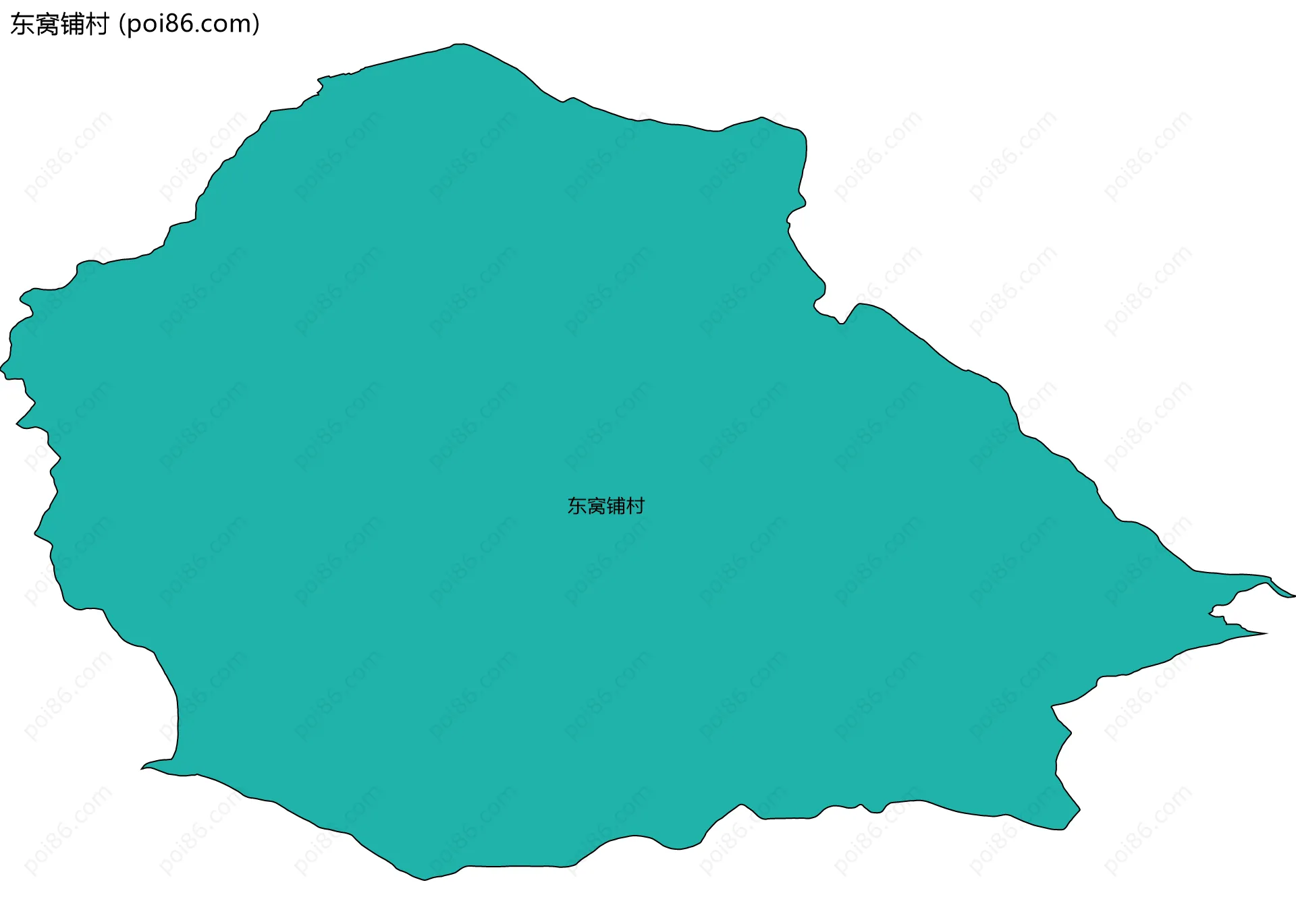 东窝铺村边界地图