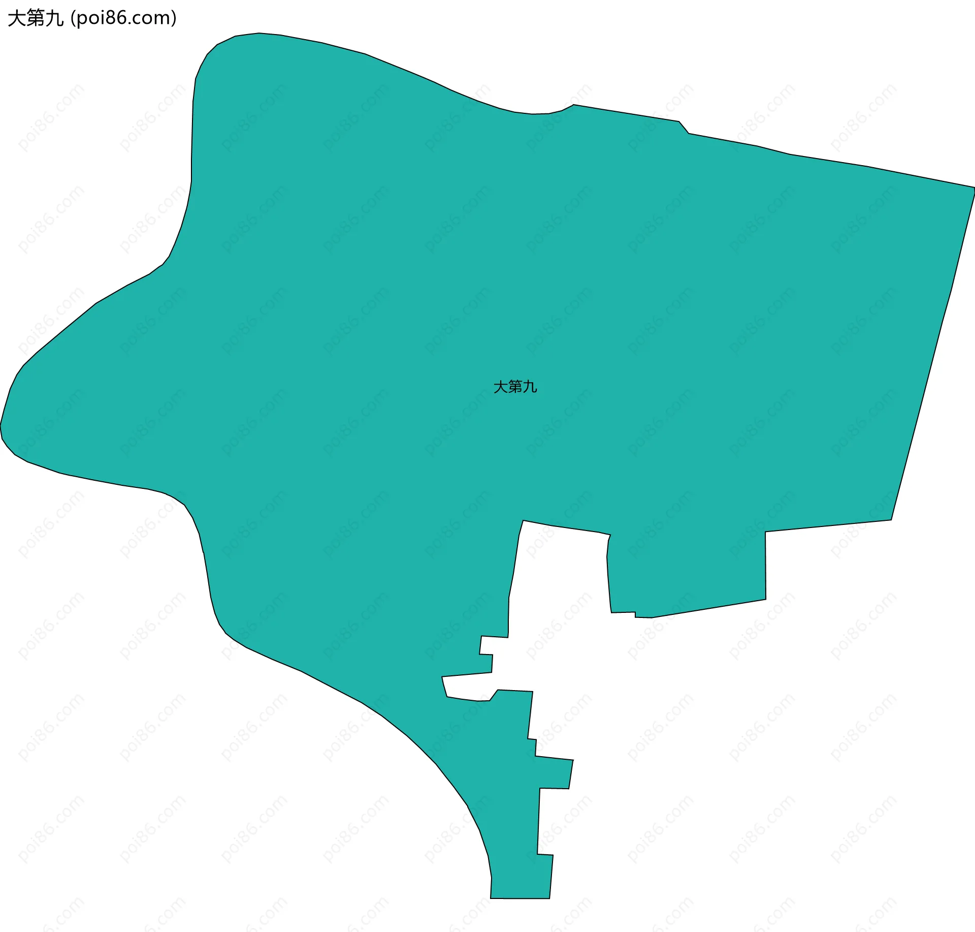 大第九边界地图