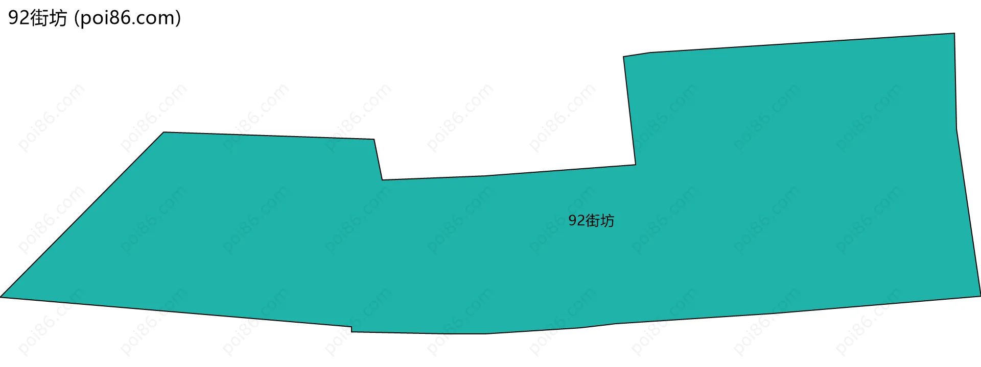 92街坊边界地图