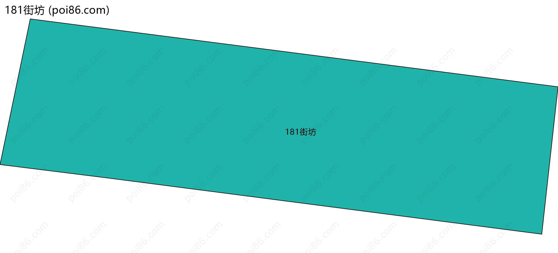 181街坊边界地图