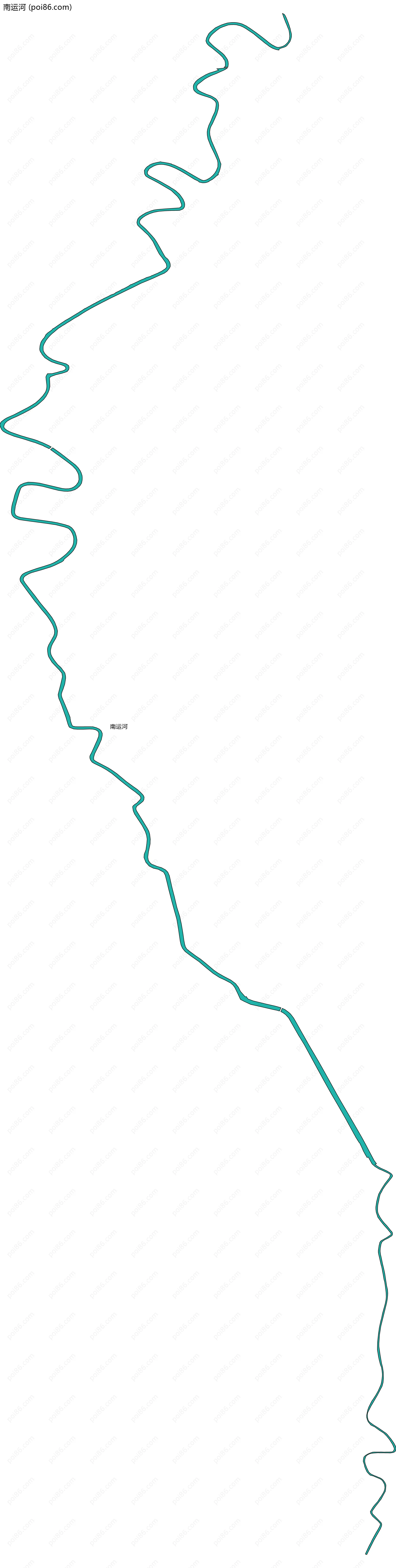 南运河边界地图